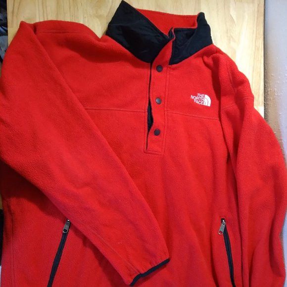The North Face × Vintage Vintage North Face Snap Pullover Fleece Jacket Size US XXL / EU 58 / 5 - 2 Thumbnail