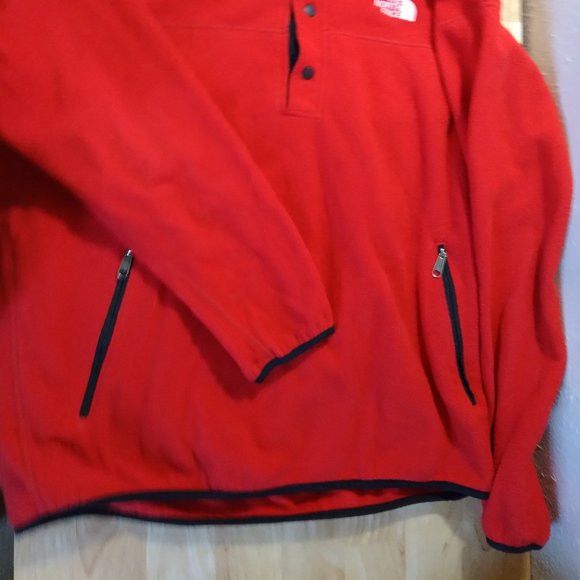 The North Face × Vintage Vintage North Face Snap Pullover Fleece Jacket Size US XXL / EU 58 / 5 - 3 Thumbnail
