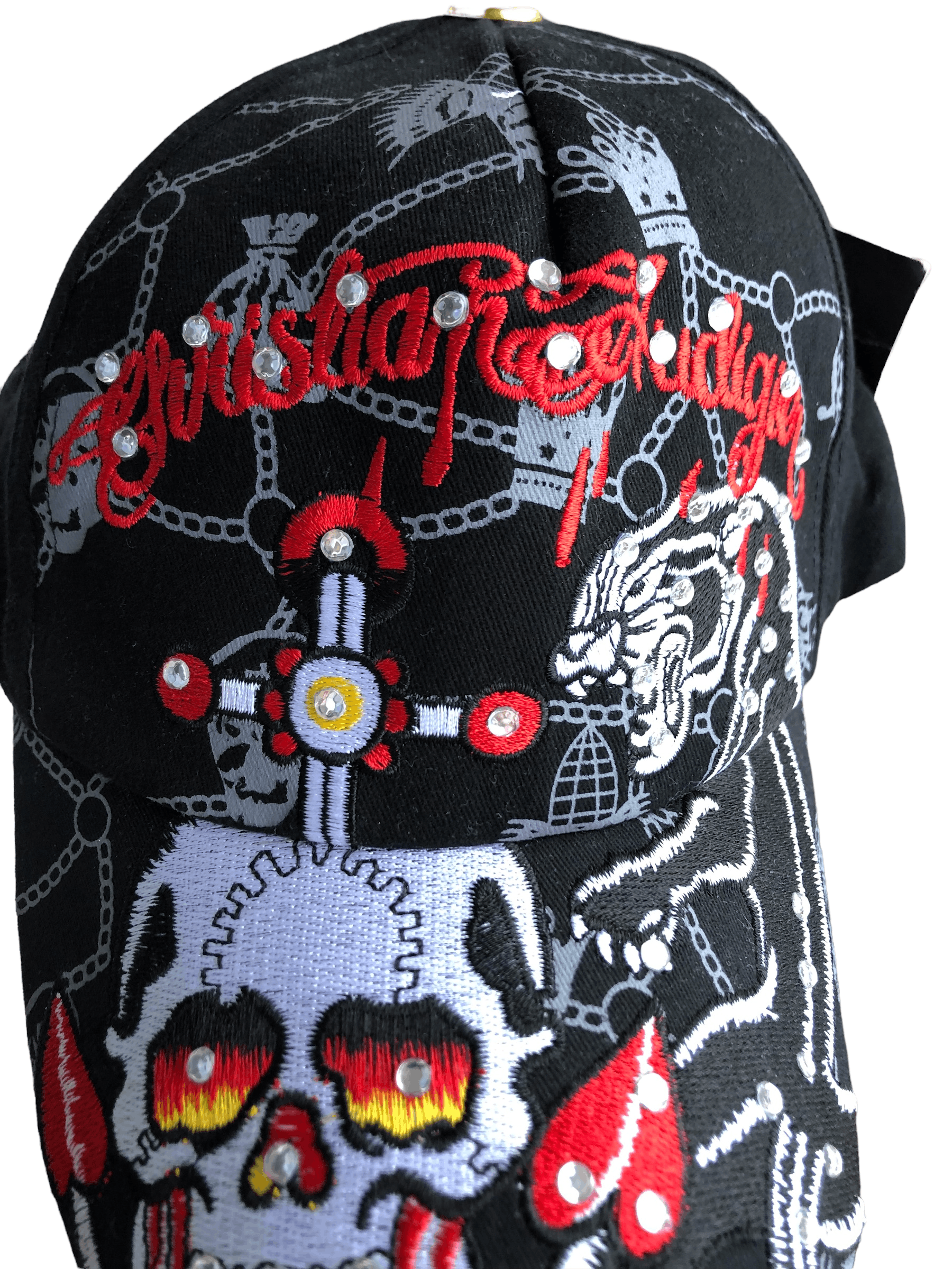 Christian Audigier × Ed Hardy Ed Hardy Christian Skull Tiger Cap Excellent New Drill y2k Size ONE SIZE - 3 Thumbnail