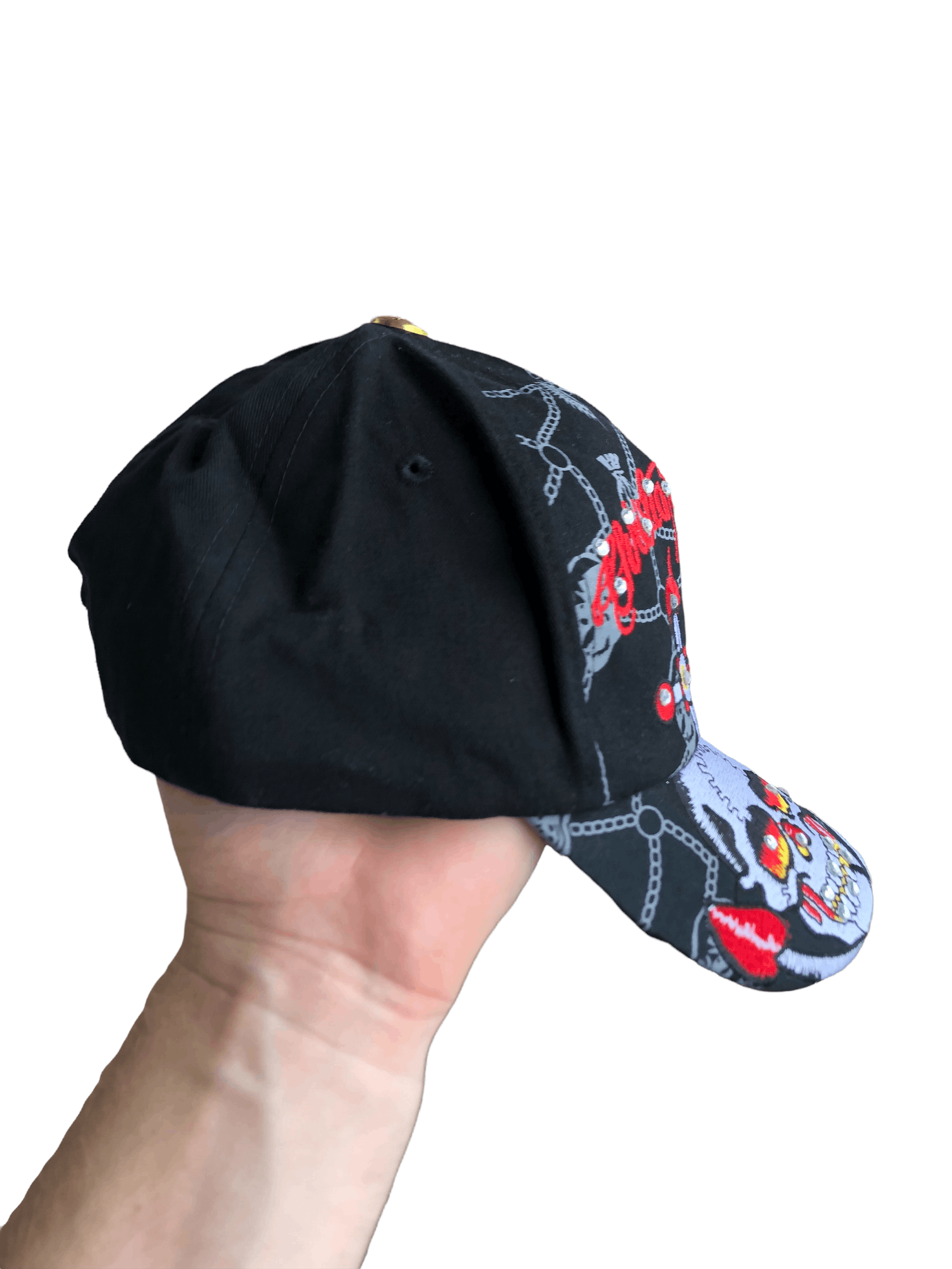 Christian Audigier × Ed Hardy Ed Hardy Christian Skull Tiger Cap Excellent New Drill y2k Size ONE SIZE - 4 Thumbnail
