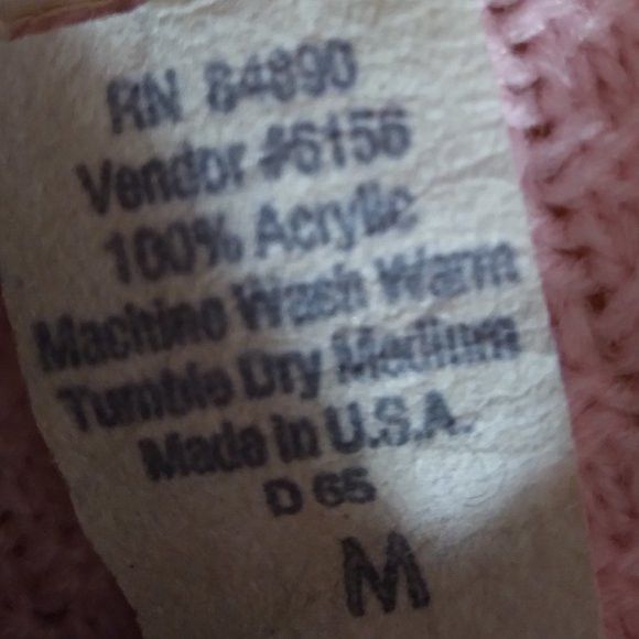 Haband × Vintage Vintage Haband! Pink 3D Knit Cardigan Sweater Size US M / EU 48-50 / 2 - 7 Thumbnail