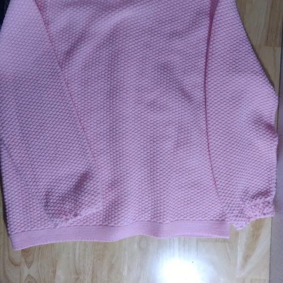 Haband × Vintage Vintage Haband! Pink 3D Knit Cardigan Sweater Size US M / EU 48-50 / 2 - 5 Thumbnail