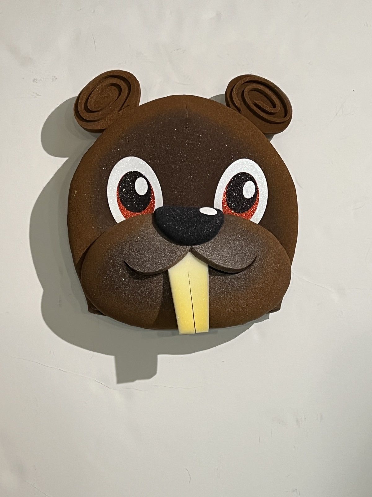 image of Spaghetti Boys Kerwin Frost Signed No.2/75 Mr. Squirrel Foam Dome Helmut in Brown, Men's