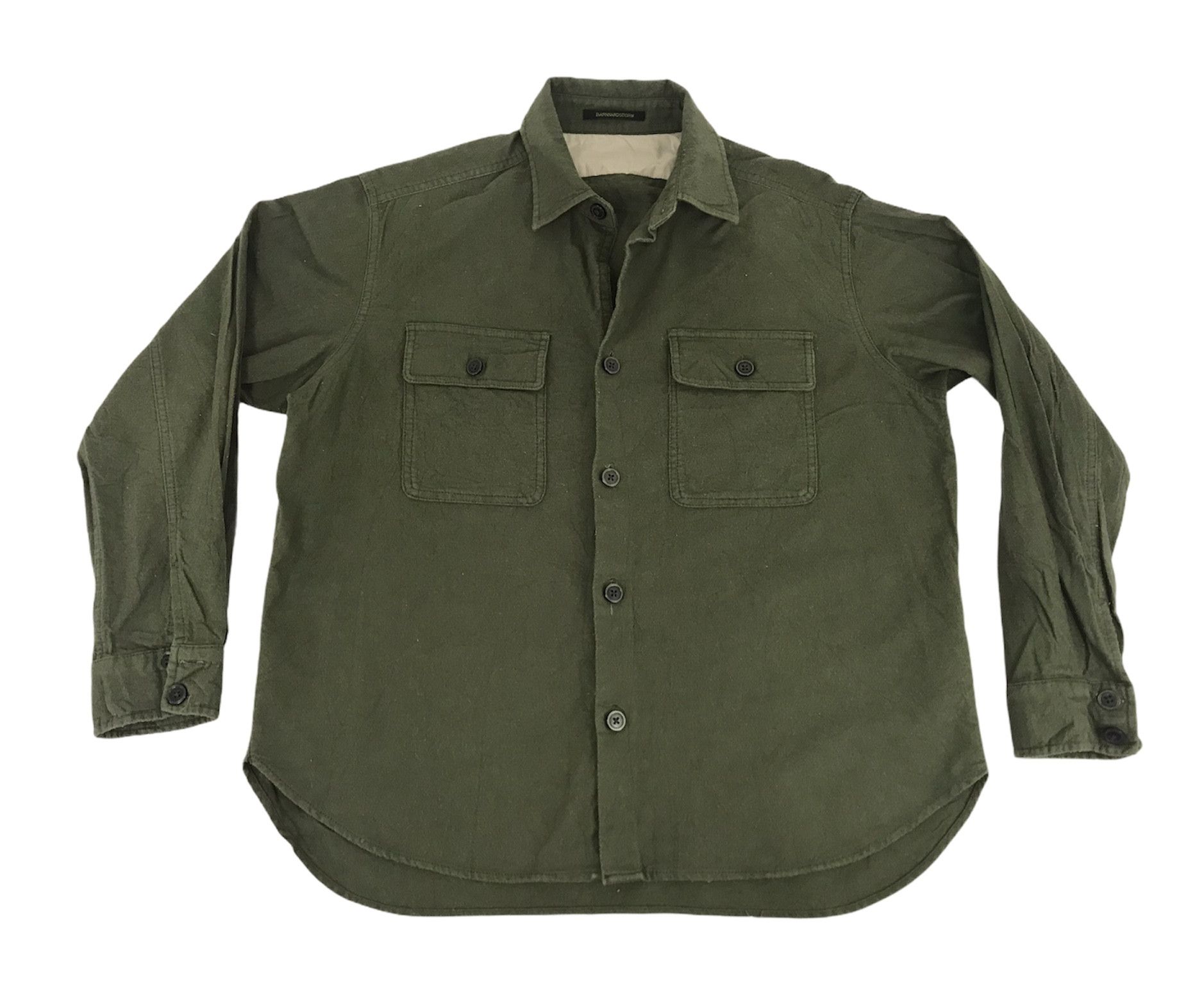 image of Vintage Barnyard Storm Military Uniform Flannel Work Wear, Men's (Size Medium)