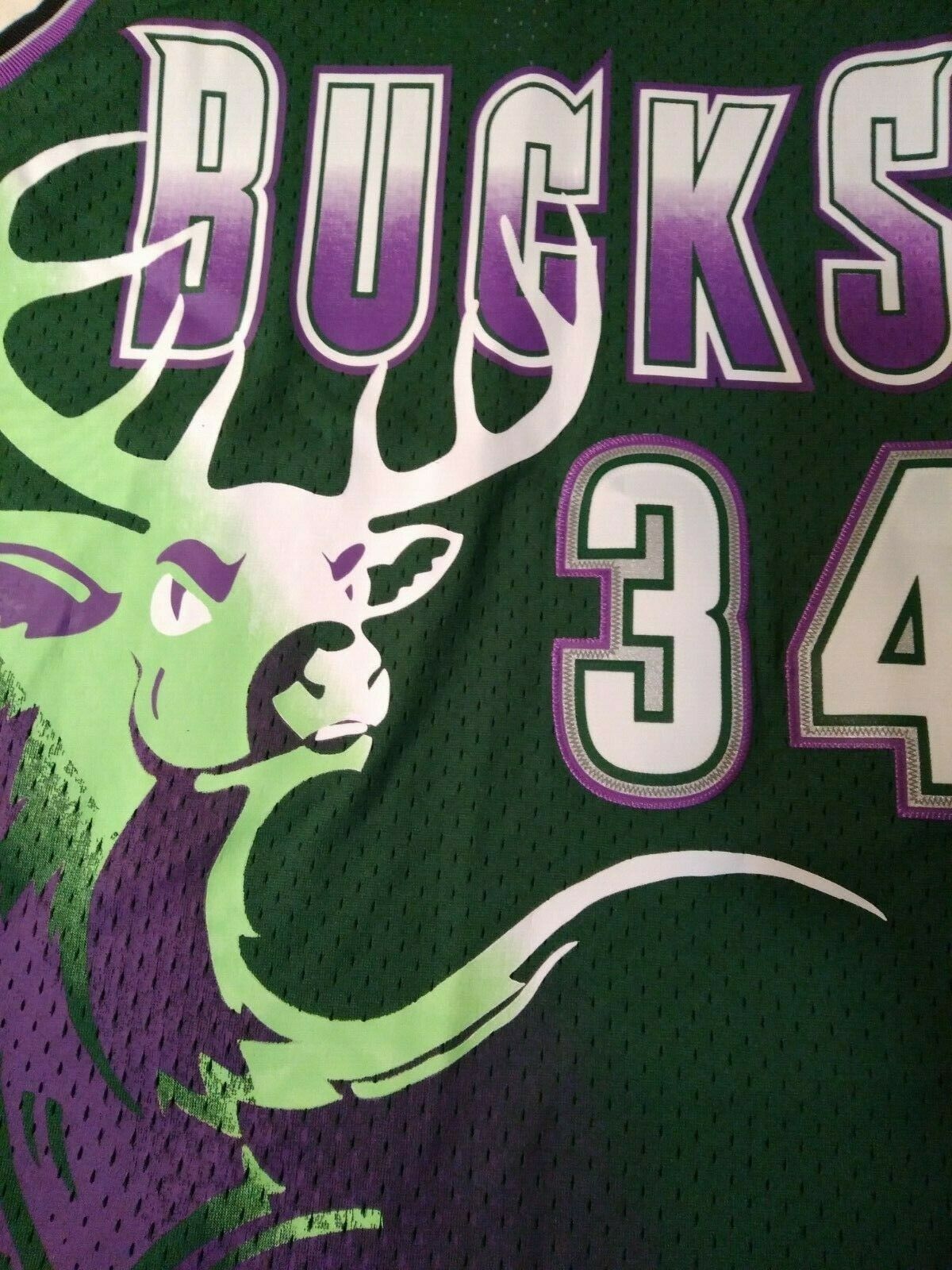 Mitchell & Ness × NBA NWT Mitchell & Ness HWC Ray Allen Bucks Throwback Jersey Size US XXL / EU 58 / 5 - 4 Thumbnail