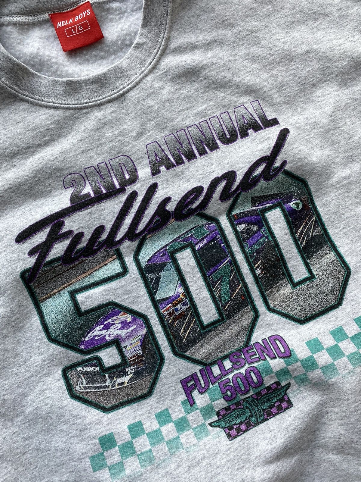 Full Send Full Send Nelk Boys 2nd Annual 500 NASCAR Sweatshirt Large Size US L / EU 52-54 / 3 - 3 Thumbnail