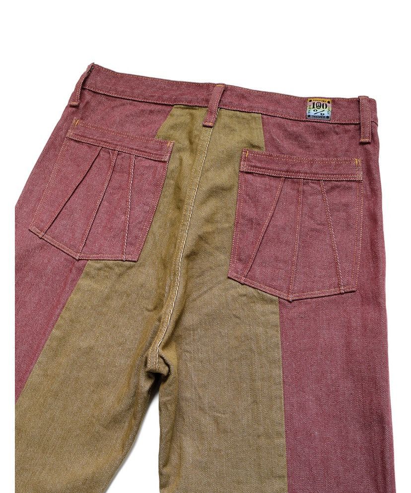 Kapital Kapital 12oz color denim 2TONE gypsy flare pants Size US 32 / EU 48 - 7 Thumbnail