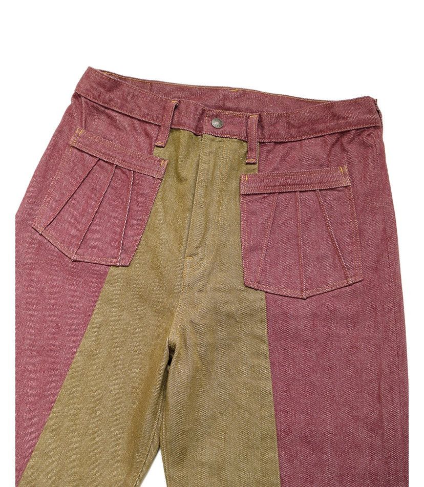 Kapital Kapital 12oz color denim 2TONE gypsy flare pants Size US 32 / EU 48 - 4 Thumbnail