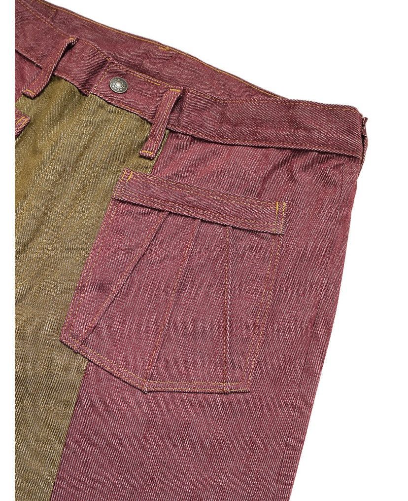 Kapital Kapital 12oz color denim 2TONE gypsy flare pants Size US 32 / EU 48 - 6 Thumbnail