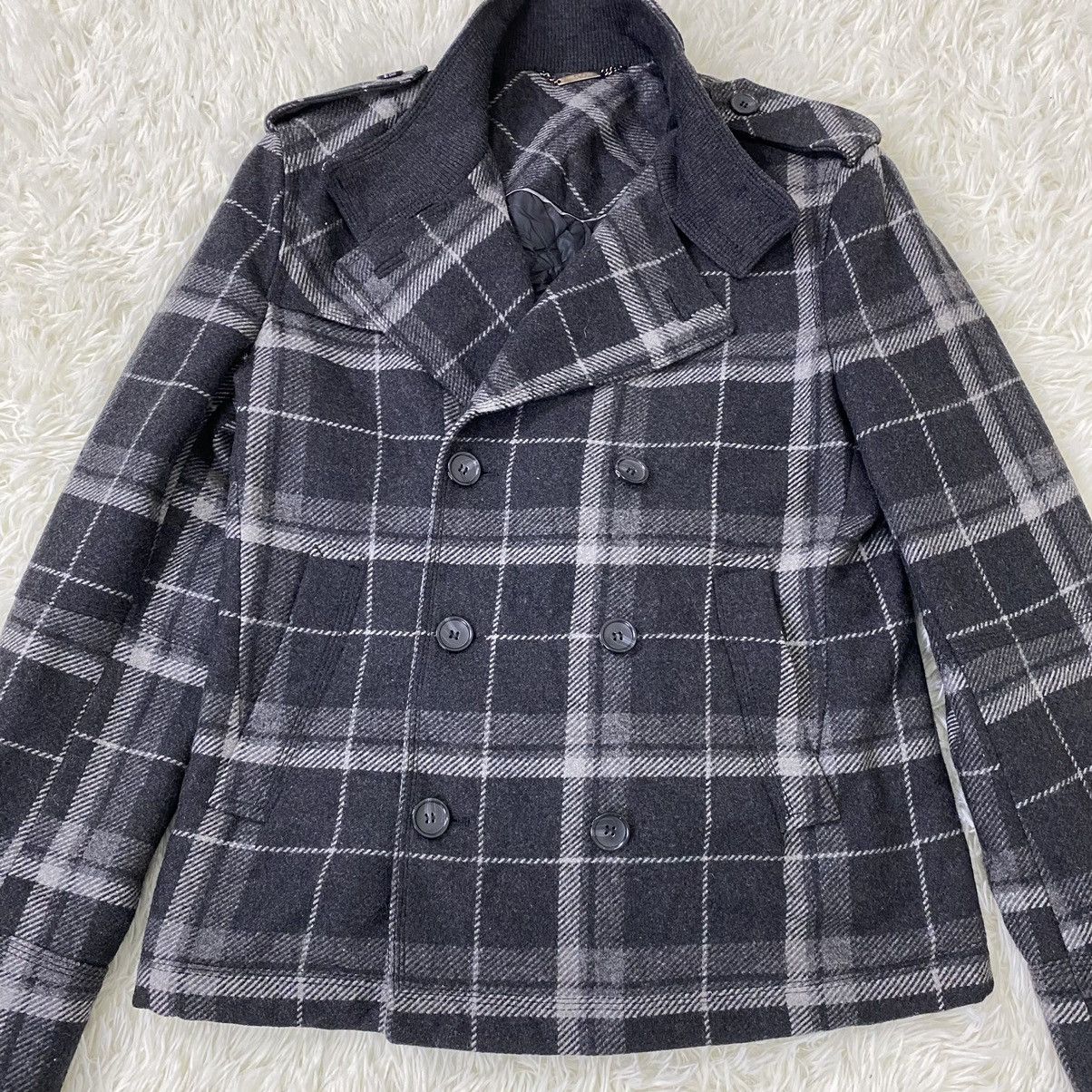 Dolce & Gabbana DOLCE & GABBANA WOOL DOUBLE BREAST PLAID JACKET Size US M / EU 48-50 / 2 - 6 Thumbnail