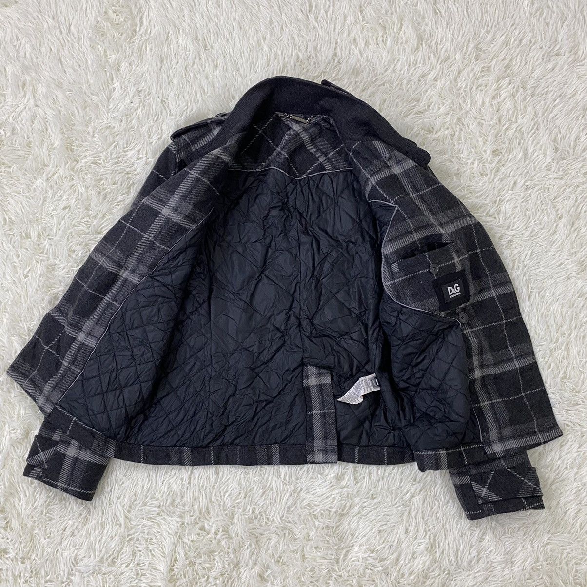 Dolce & Gabbana DOLCE & GABBANA WOOL DOUBLE BREAST PLAID JACKET Size US M / EU 48-50 / 2 - 14 Thumbnail