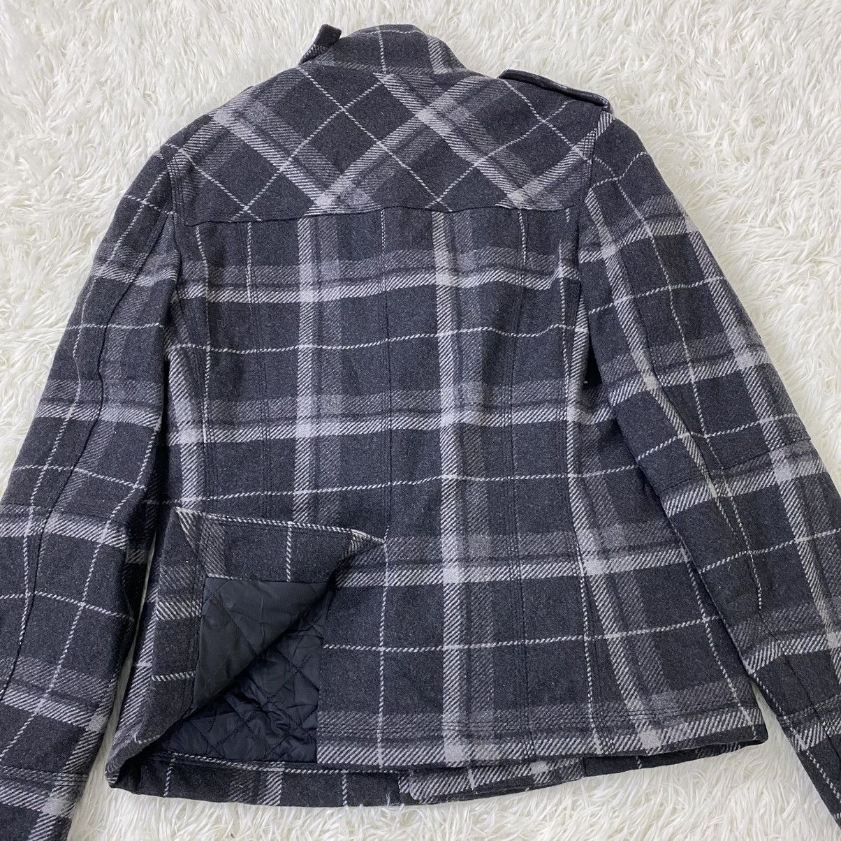 Dolce & Gabbana DOLCE & GABBANA WOOL DOUBLE BREAST PLAID JACKET Size US M / EU 48-50 / 2 - 10 Thumbnail