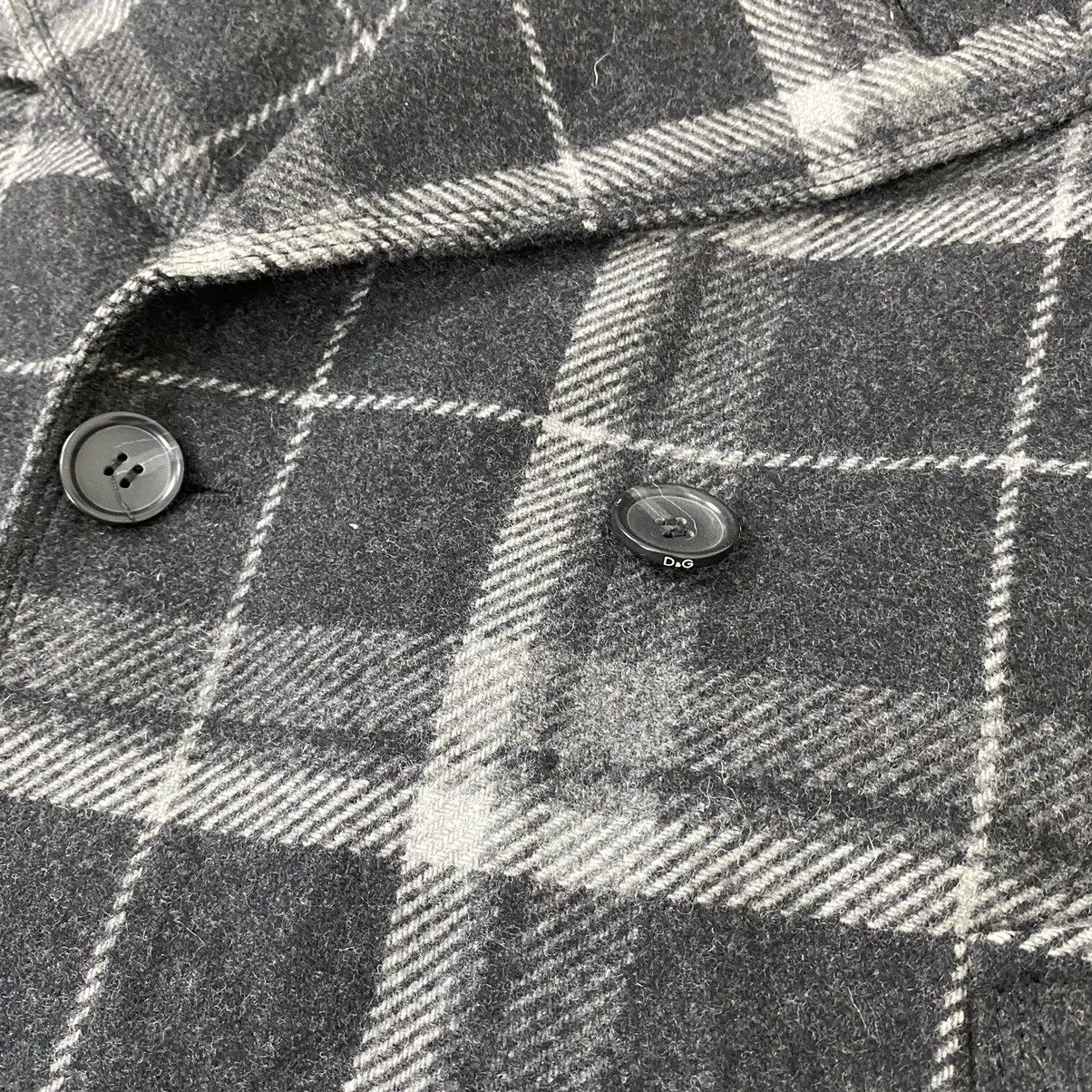 Dolce & Gabbana DOLCE & GABBANA WOOL DOUBLE BREAST PLAID JACKET Size US M / EU 48-50 / 2 - 7 Thumbnail