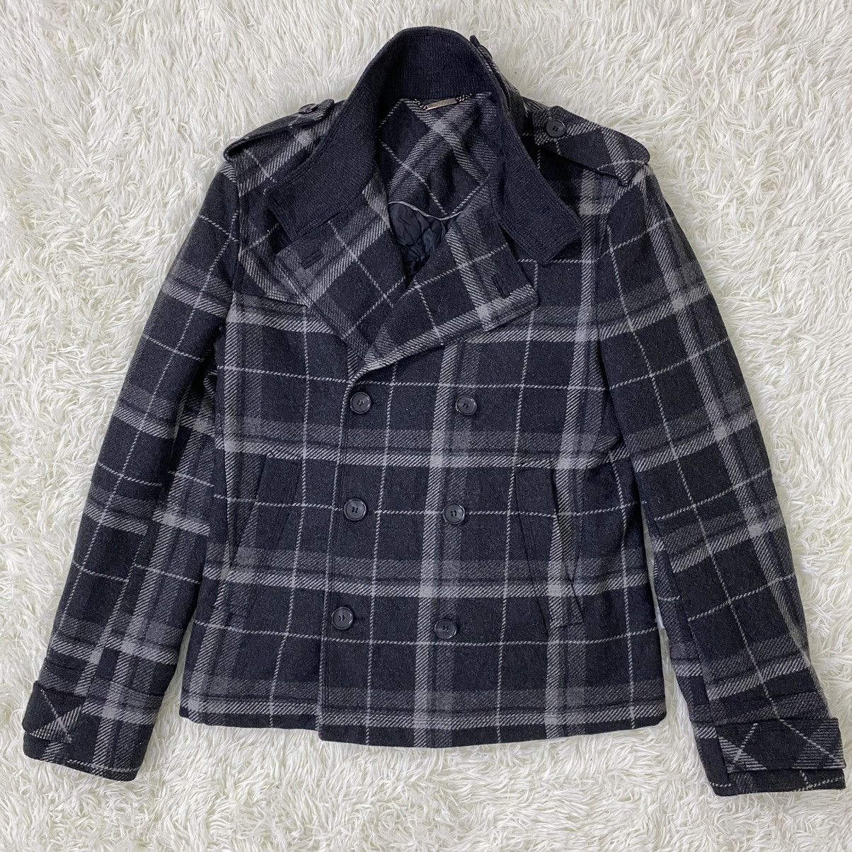 Dolce & Gabbana DOLCE & GABBANA WOOL DOUBLE BREAST PLAID JACKET Size US M / EU 48-50 / 2 - 2 Thumbnail