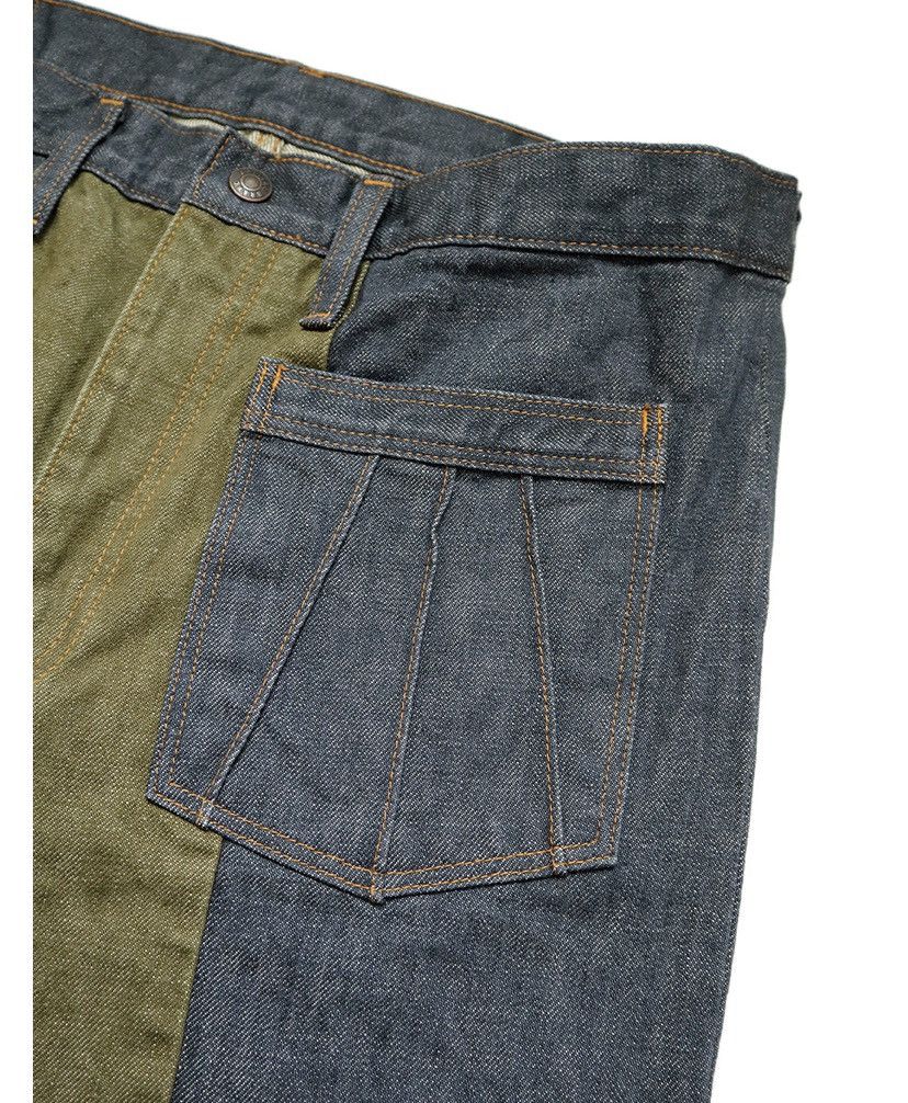 Kapital Kapital 14oz color denim 2TONE gypsy flare pants Size US 32 / EU 48 - 4 Thumbnail