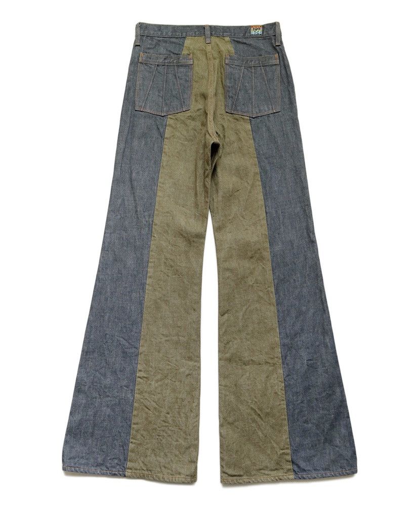 Kapital Kapital 14oz color denim 2TONE gypsy flare pants Size US 32 / EU 48 - 2 Thumbnail