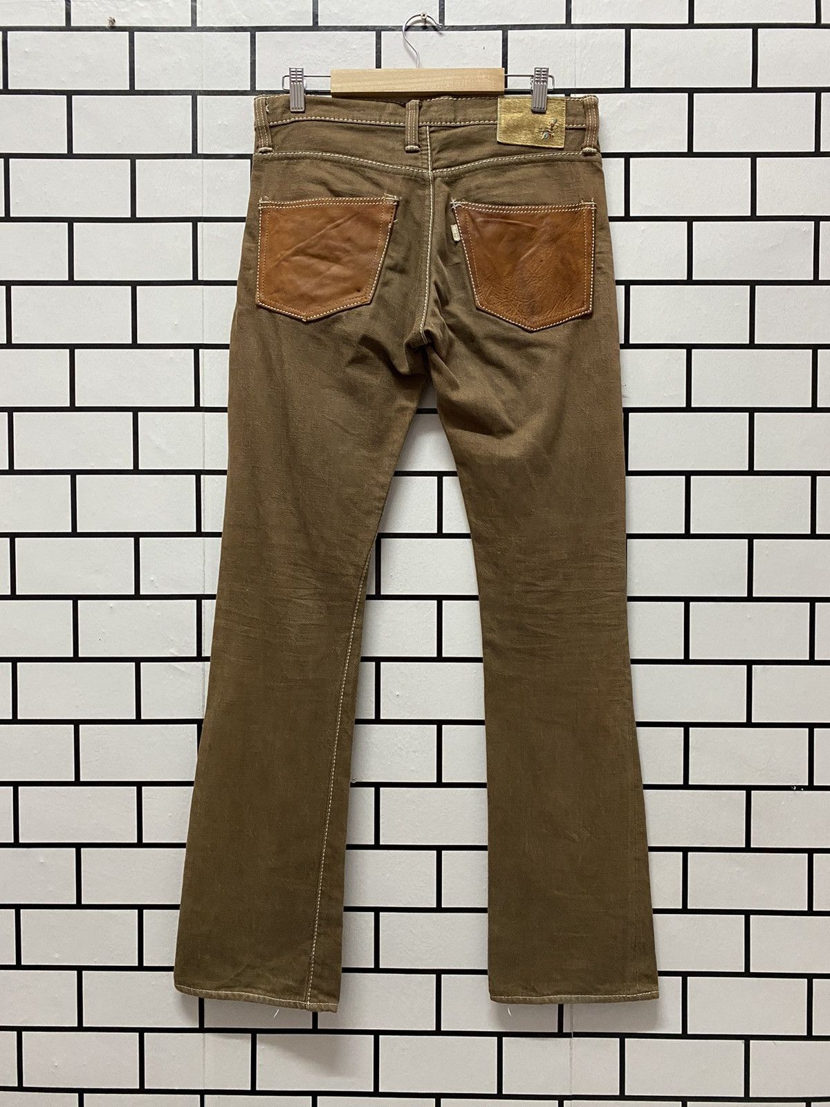 Alchemist × Japanese Brand × Leather Vintage Fab Four By Alchemist Japan Leather Pocket Denim Size US 30 / EU 46 - 1 Thumbnail