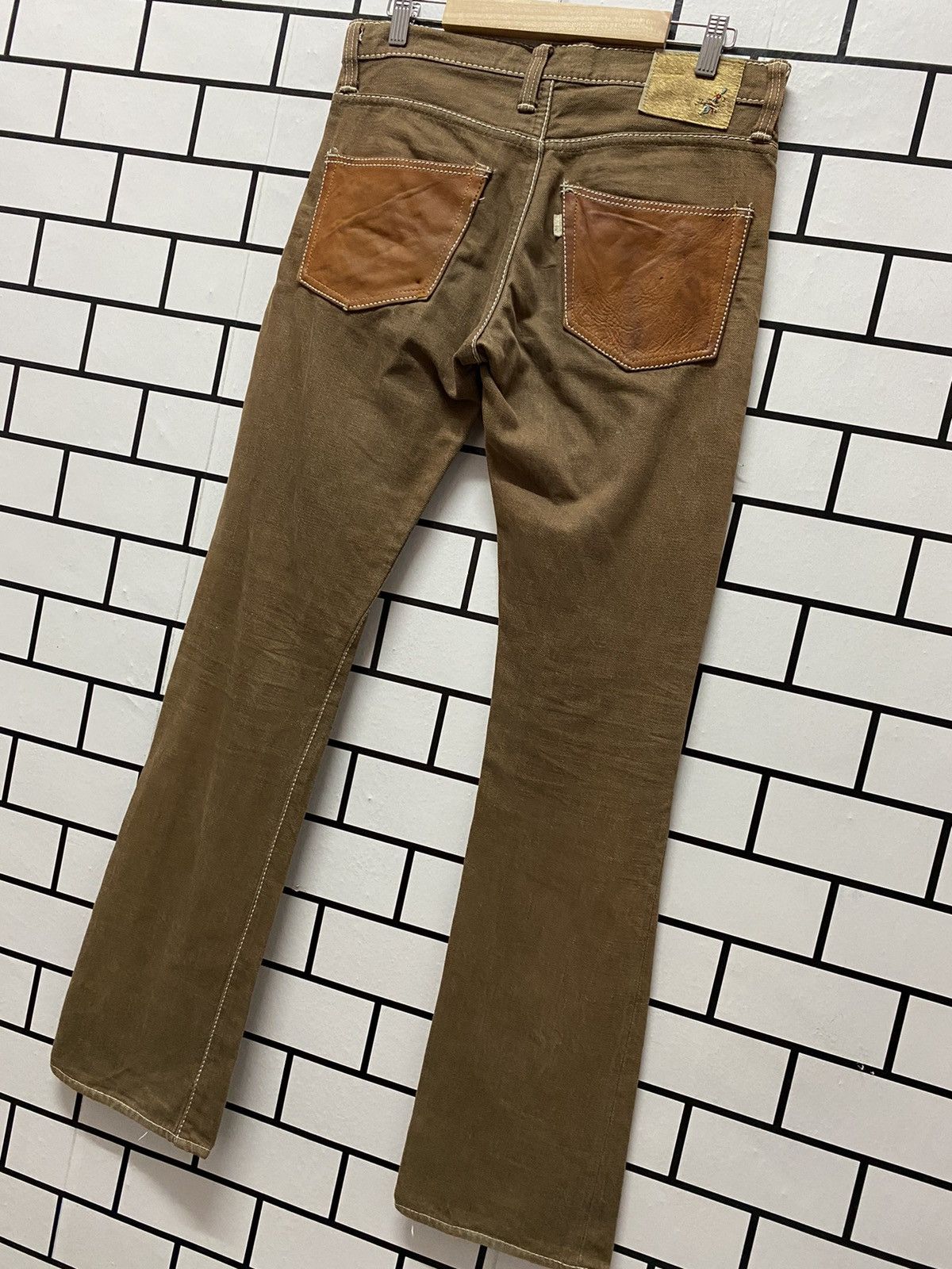 Alchemist × Japanese Brand × Leather Vintage Fab Four By Alchemist Japan Leather Pocket Denim Size US 30 / EU 46 - 8 Thumbnail