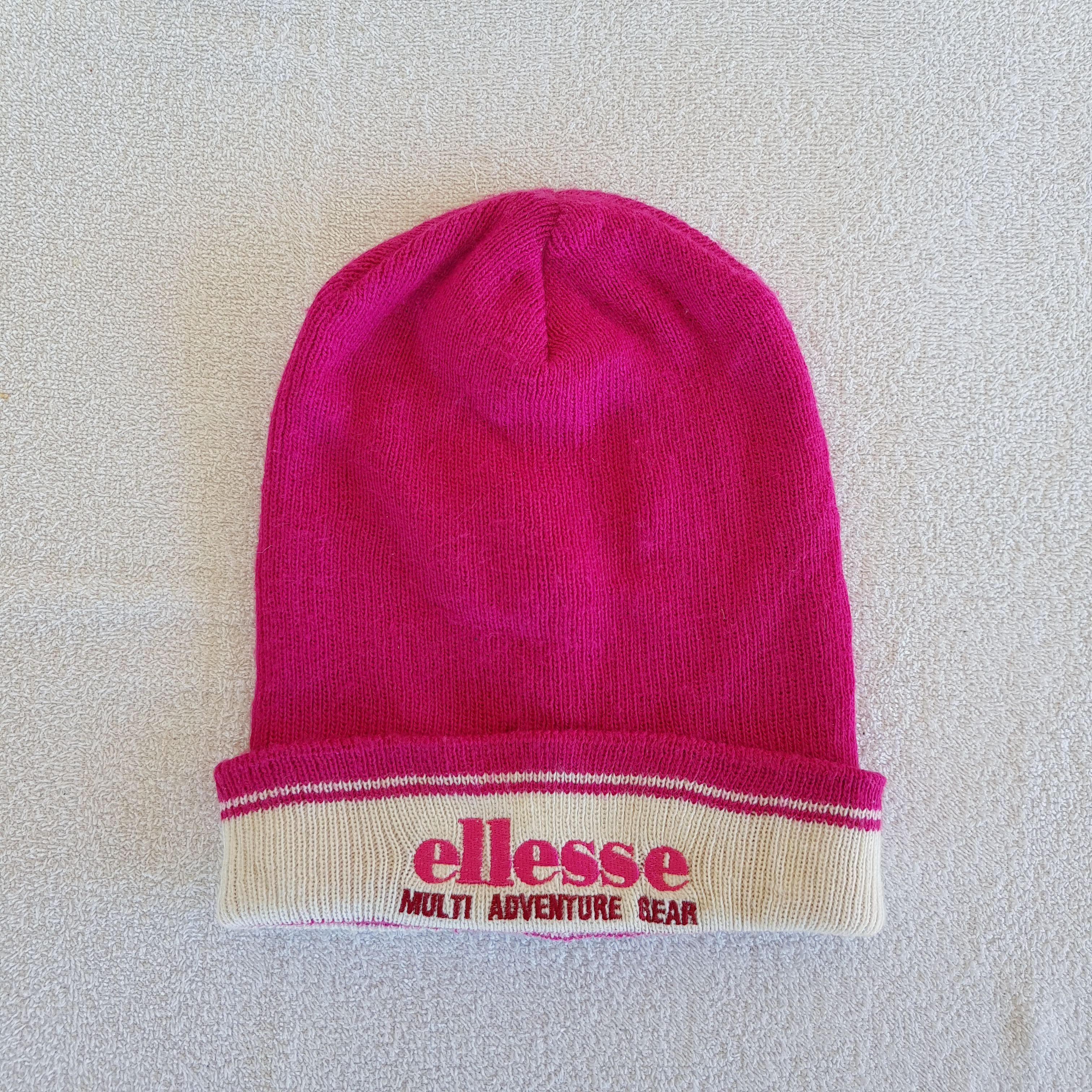 Ellesse × Vintage Vintage Ellesse Beanie Snow Cap Ellesse Hats - AC10754. Size ONE SIZE - 5 Thumbnail