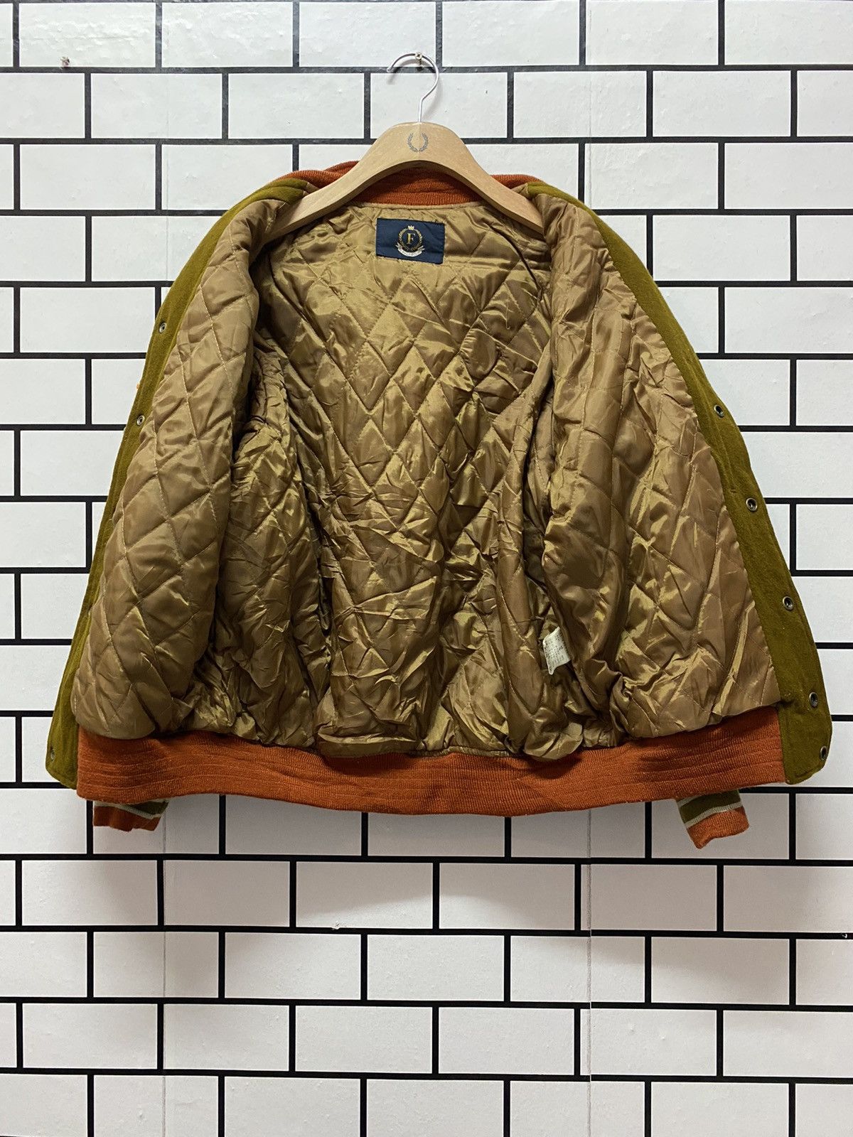 Vintage Vintage Flandre Club Letterman Leather Wool Varsity Jacket Size US M / EU 48-50 / 2 - 15 Thumbnail