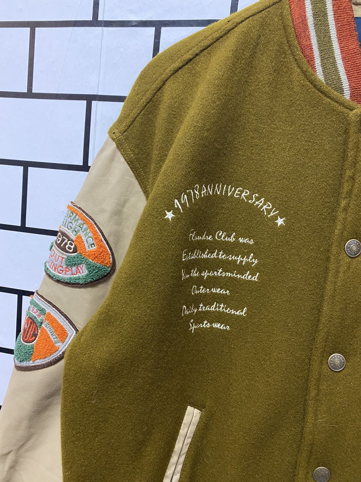 Vintage Vintage Flandre Club Letterman Leather Wool Varsity Jacket Size US M / EU 48-50 / 2 - 14 Thumbnail