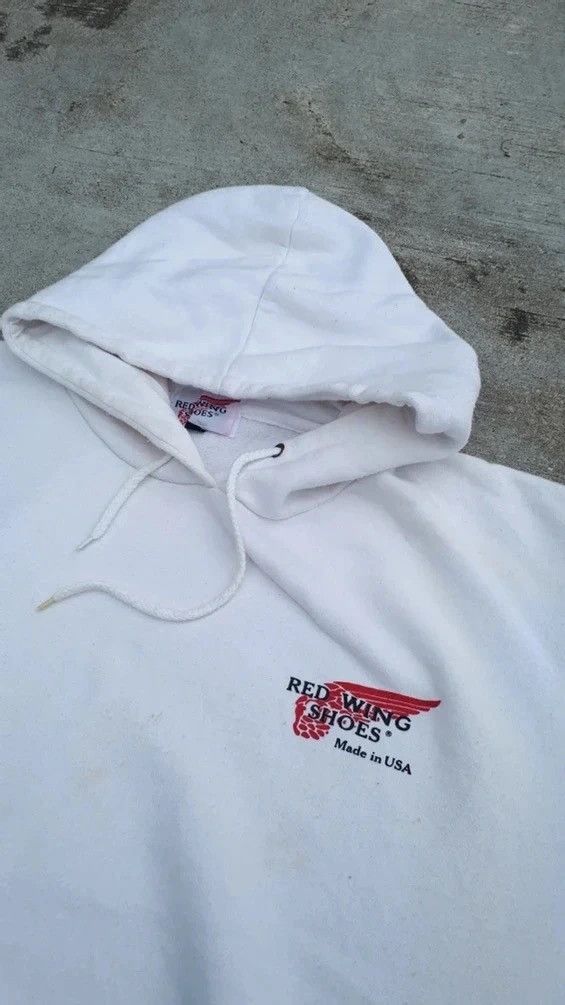Red Wing × Vintage Vintage Red Wing Shoes Classic Logo Hoodie Size US S / EU 44-46 / 1 - 4 Thumbnail