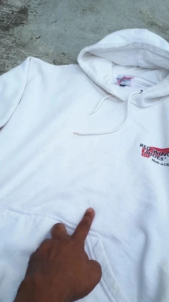 Red Wing × Vintage Vintage Red Wing Shoes Classic Logo Hoodie Size US S / EU 44-46 / 1 - 5 Thumbnail