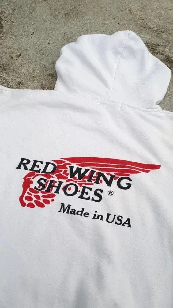 Red Wing × Vintage Vintage Red Wing Shoes Classic Logo Hoodie Size US S / EU 44-46 / 1 - 2 Thumbnail