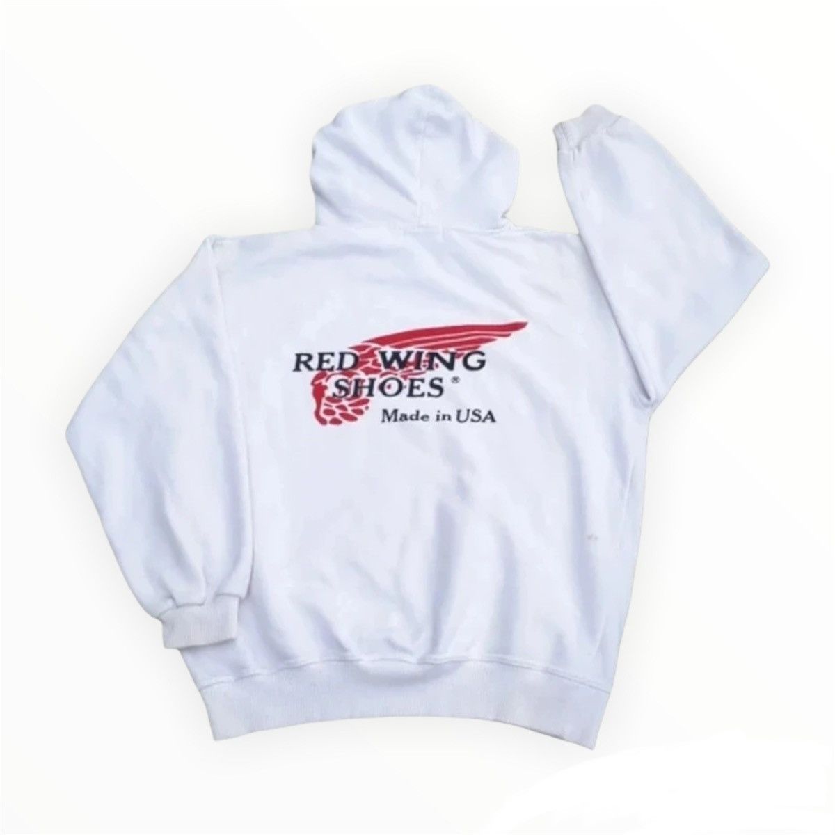 Red Wing × Vintage Vintage Red Wing Shoes Classic Logo Hoodie Size US S / EU 44-46 / 1 - 1 Thumbnail