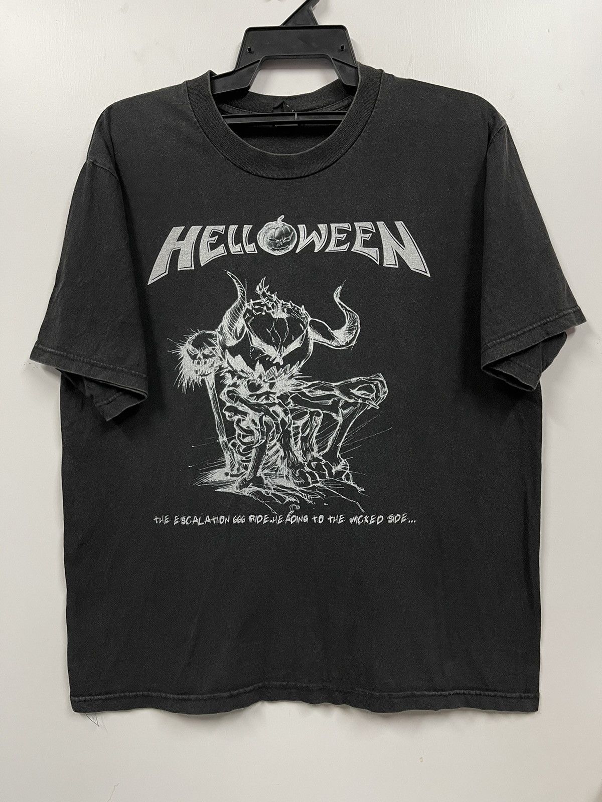 Band Tees × Vintage Vintage Helloween Heavy Metal Bootleg Shirt Rare Size US L / EU 52-54 / 3 - 1 Thumbnail
