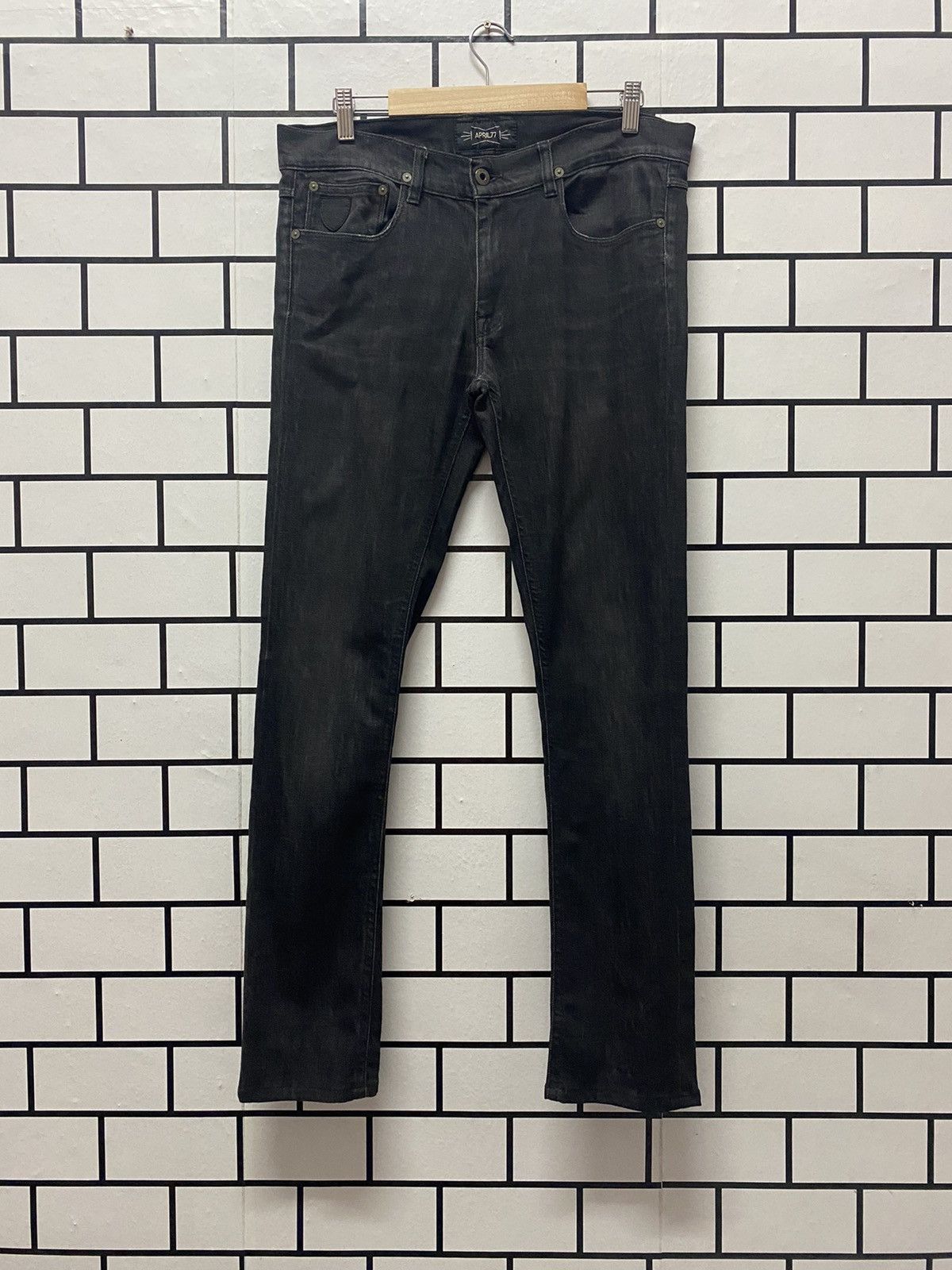 Image of April 77 Skinny Fit Joey Black Stretch Denim, Men's (Size 30)