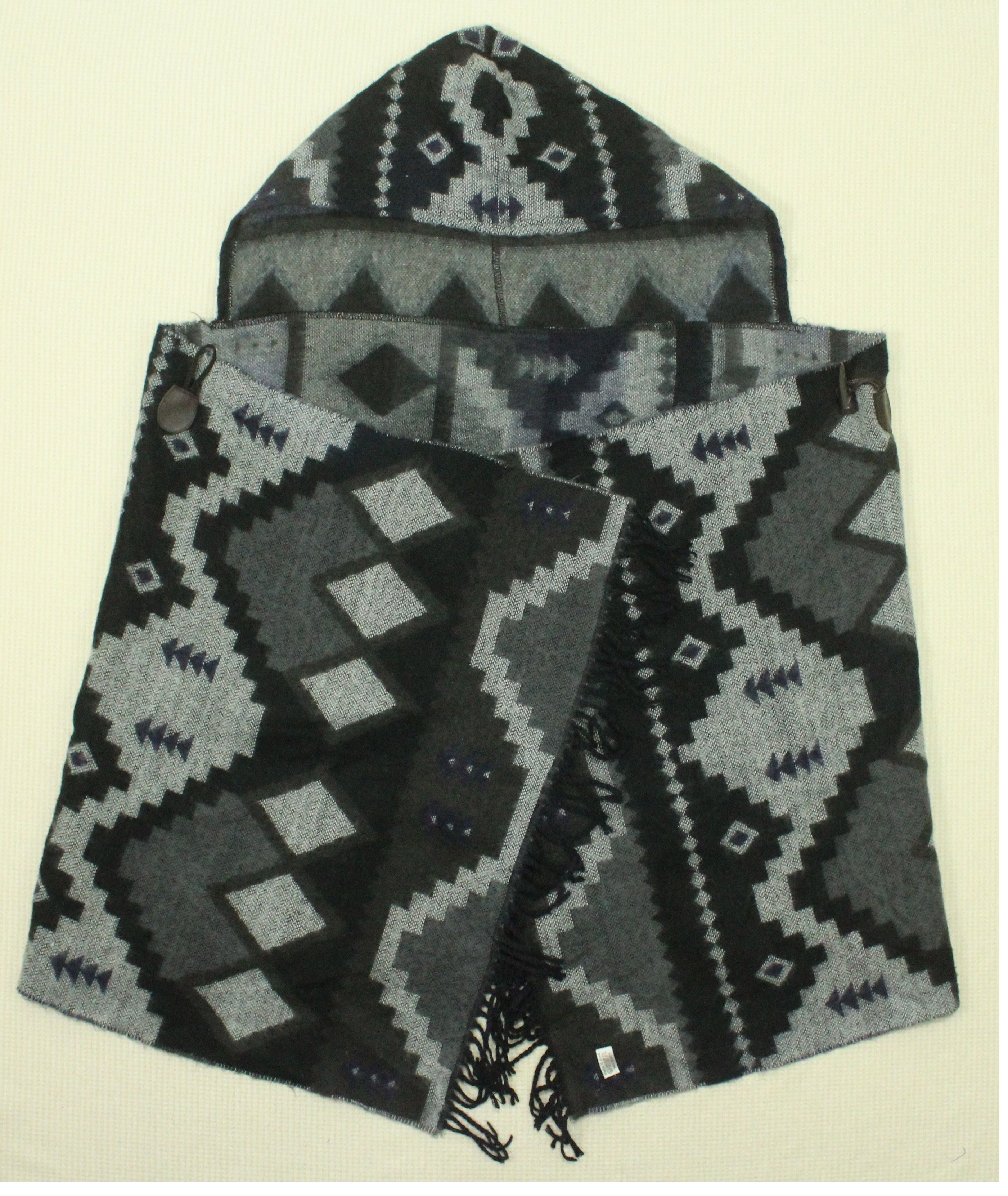 Native × Tribal Streetwear Vintage PONCHO Native Aztec Hoodie Tribal Cardigan Sweater Size US M / EU 48-50 / 2 - 4 Thumbnail