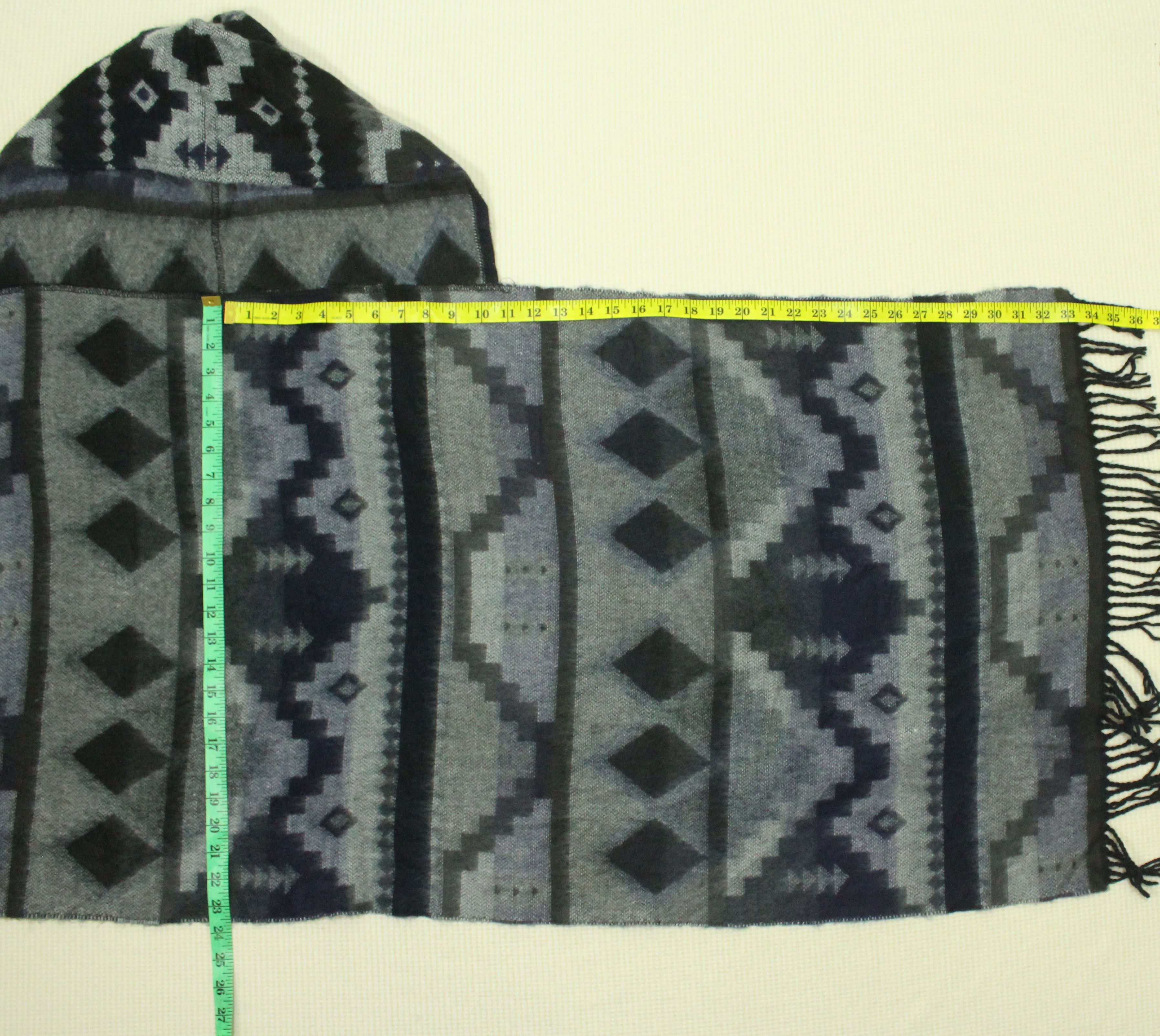 Native × Tribal Streetwear Vintage PONCHO Native Aztec Hoodie Tribal Cardigan Sweater Size US M / EU 48-50 / 2 - 5 Thumbnail