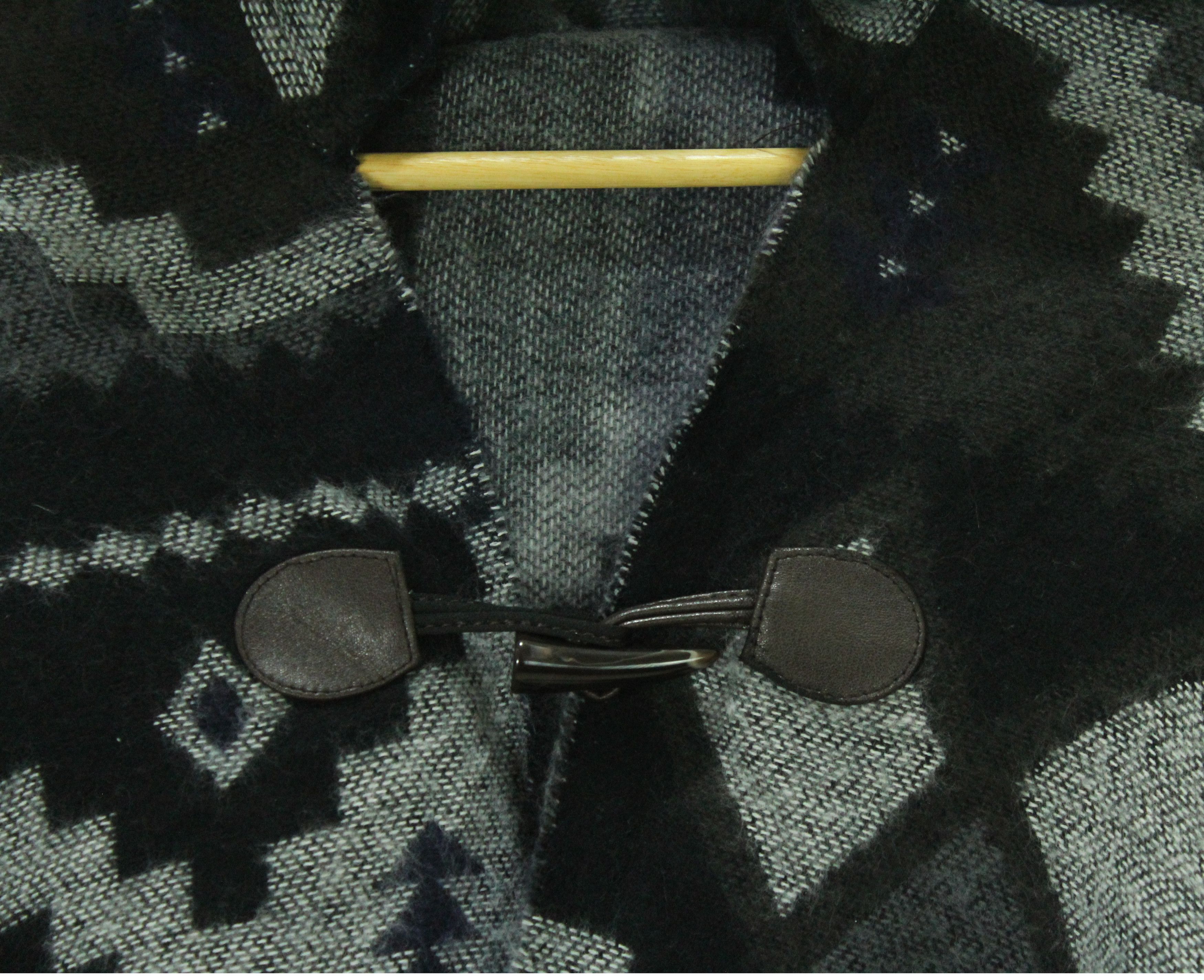 Native × Tribal Streetwear Vintage PONCHO Native Aztec Hoodie Tribal Cardigan Sweater Size US M / EU 48-50 / 2 - 2 Thumbnail