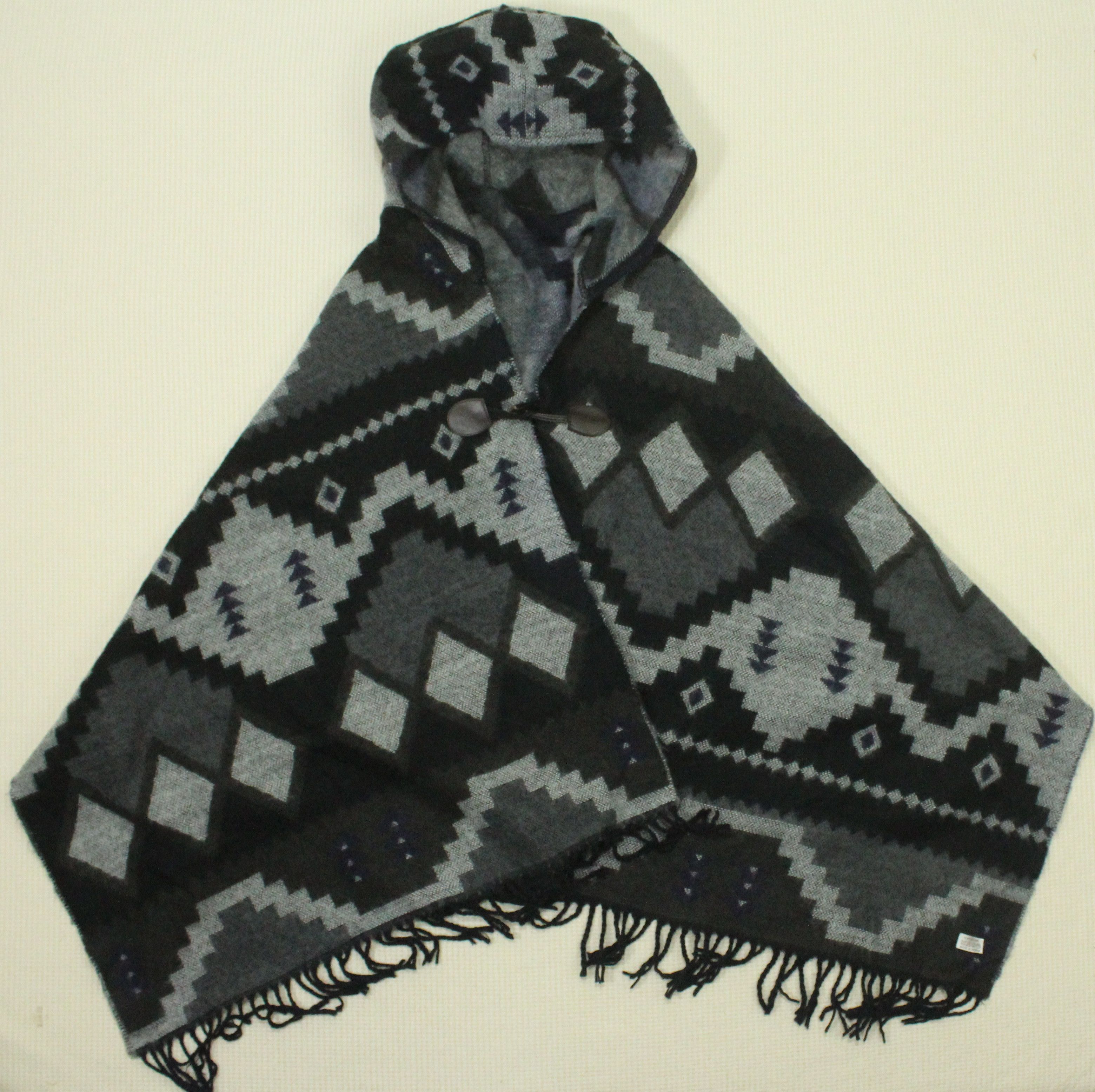 Native × Tribal Streetwear Vintage PONCHO Native Aztec Hoodie Tribal Cardigan Sweater Size US M / EU 48-50 / 2 - 10 Thumbnail