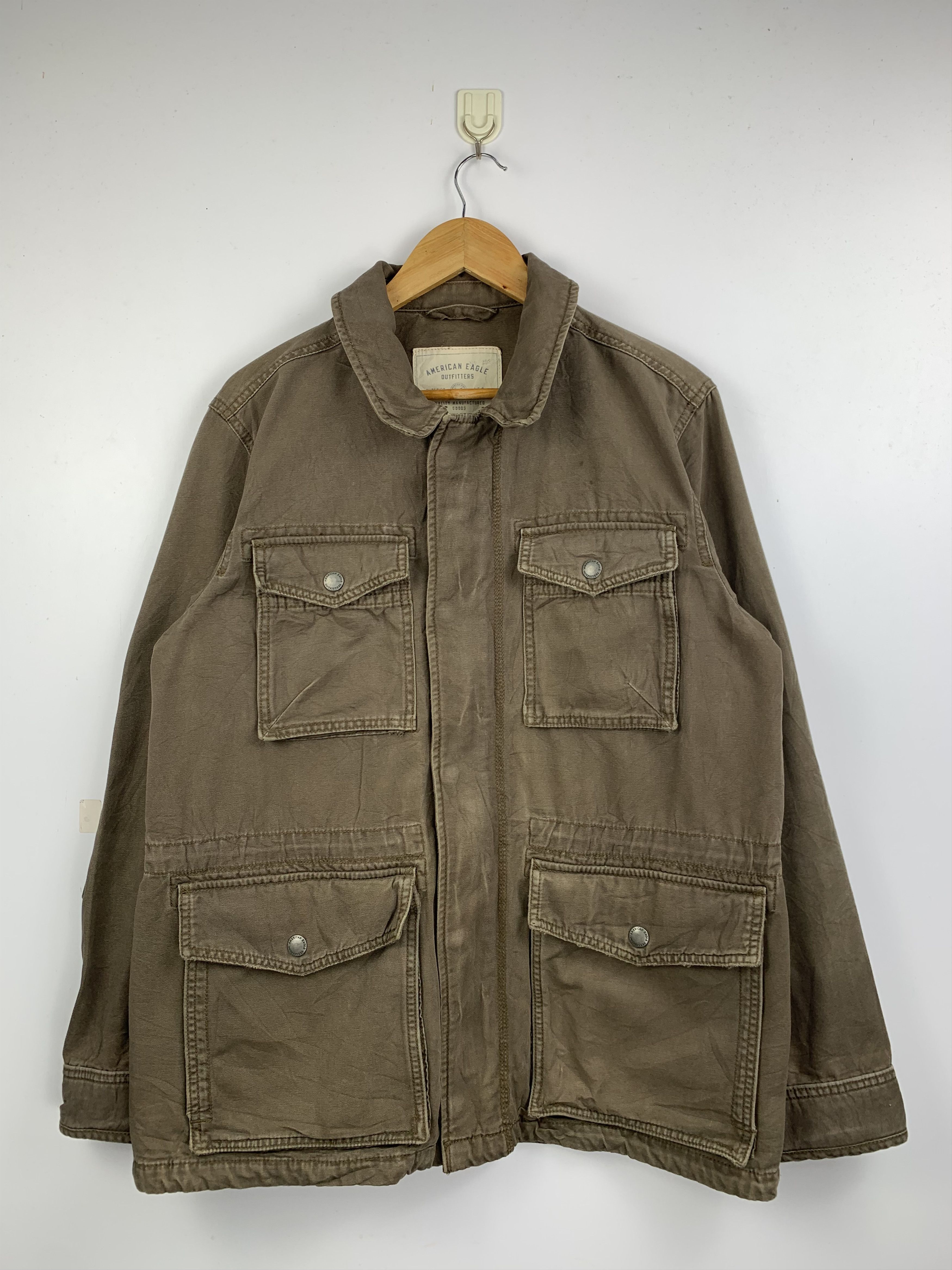 American Eagle Outfitters Vintage American Eagle Multi Pocket Duck Canvas Jacket Size US M / EU 48-50 / 2 - 1 Thumbnail