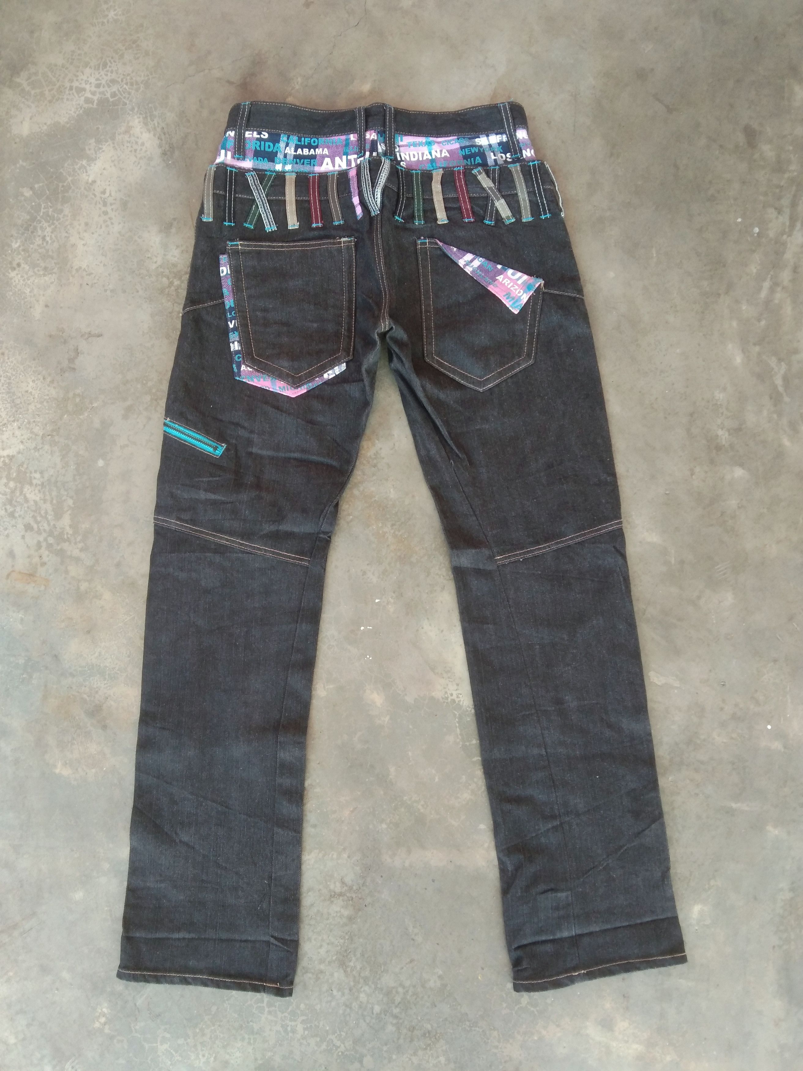 Japanese Brand Japan Double Waist Avant Garde Jeans Style 30x31 Size US 30 / EU 46 - 2 Thumbnail