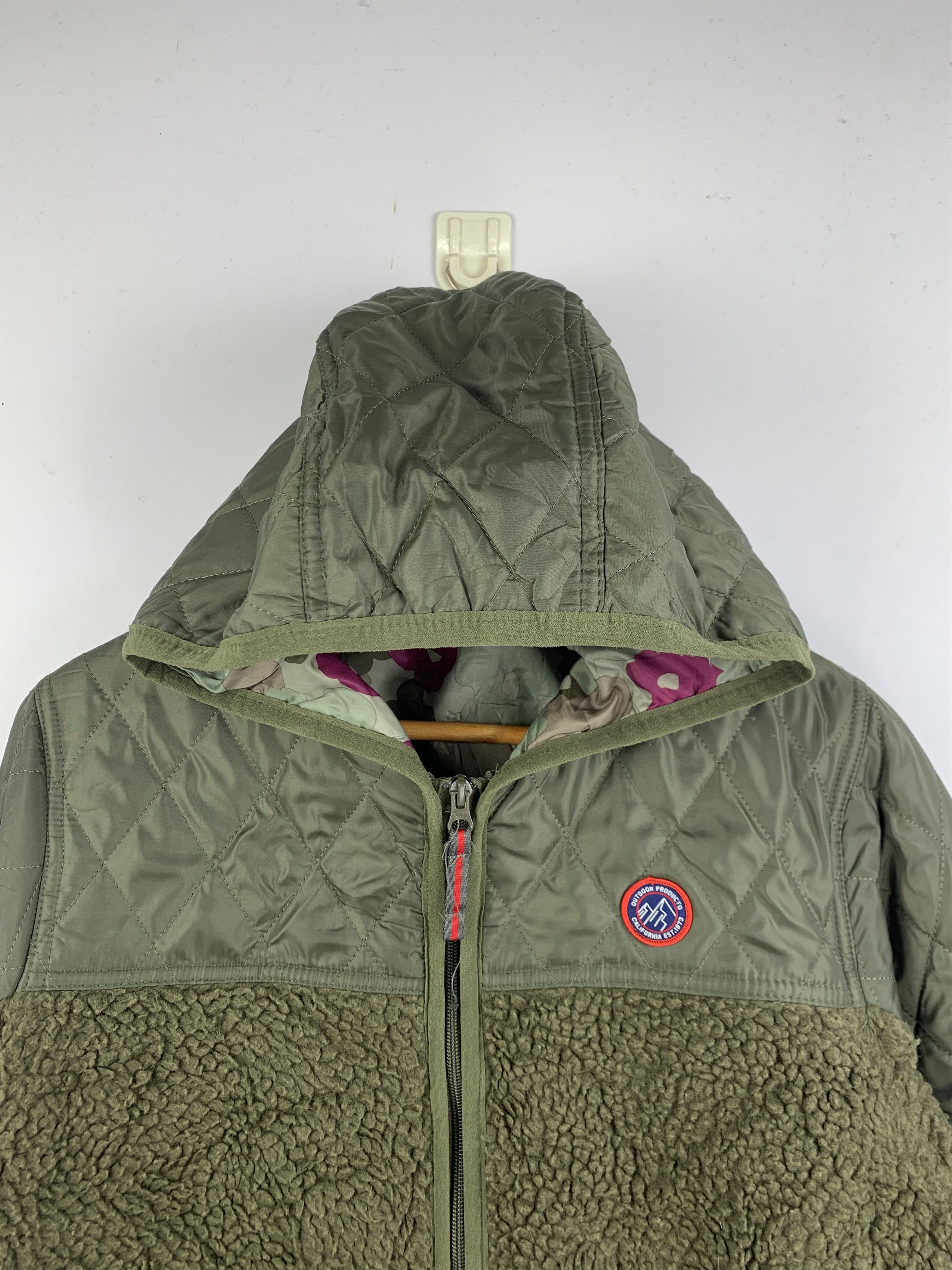 Vintage UTDOOR Fleece Lining Hoodie Zip Up Light Jacket