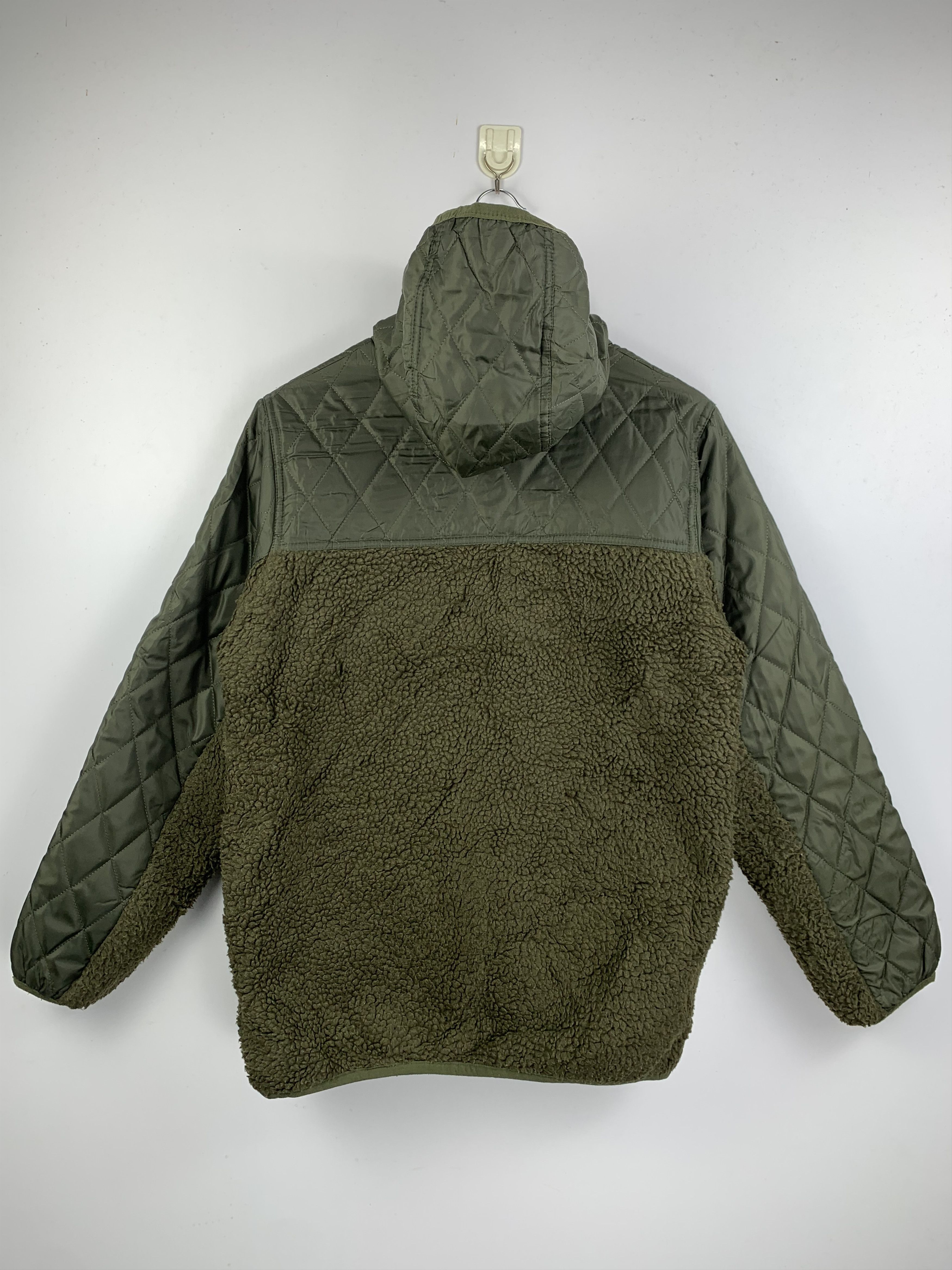 Vintage UTDOOR Fleece Lining Hoodie Zip Up Light Jacket