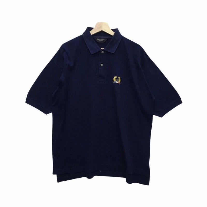 Christian Dior Monsieur Rare Christian Dior Ringer Small Logo Embroidery Size US XL / EU 56 / 4 - 1 Thumbnail