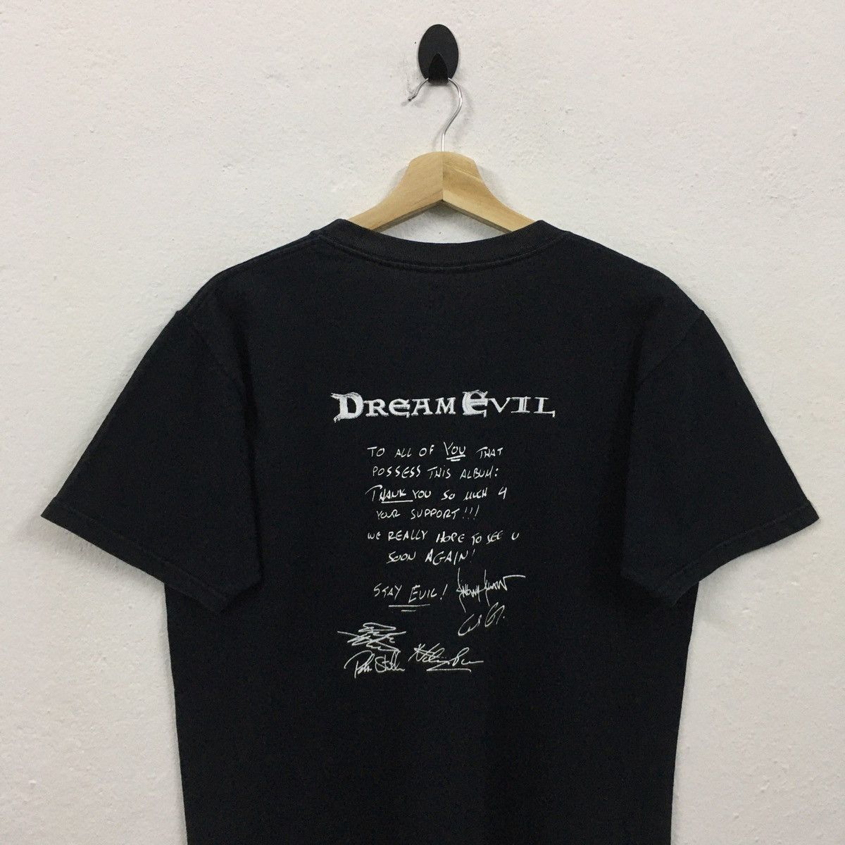 Band Tees × Vintage Rare Vintage 90s Dream Evil Heavy Metal Band Tshirt Size US M / EU 48-50 / 2 - 6 Thumbnail