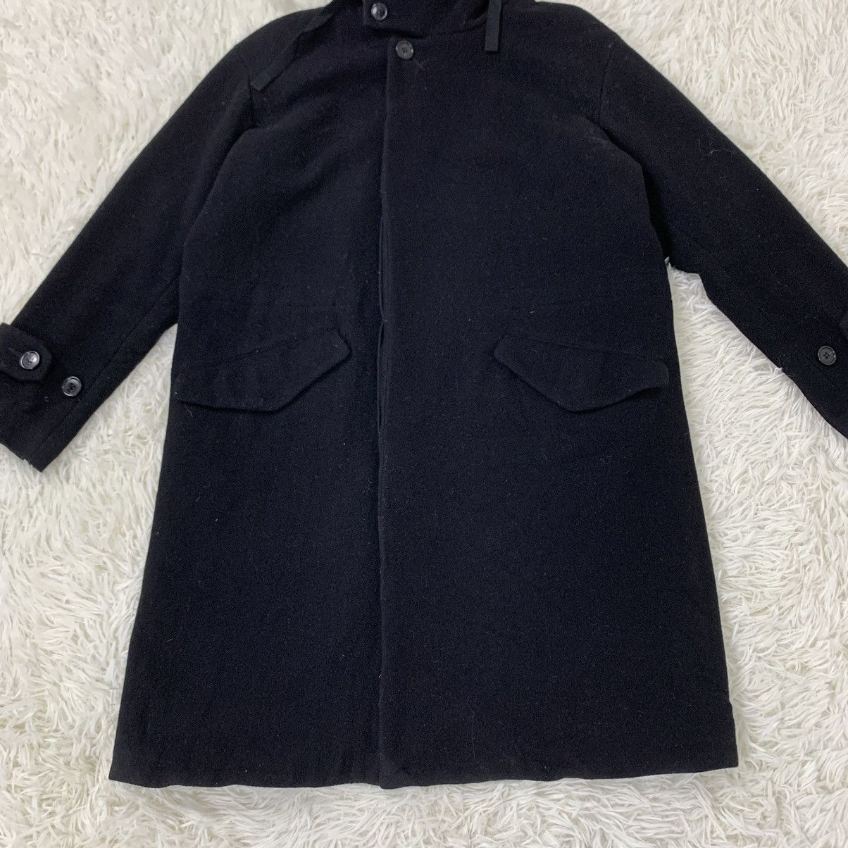 CABANE de ZUCCa × Japanese Brand NICE DESIGN ZUCCA WOOL LONG JACKET HOODIE Size US M / EU 48-50 / 2 - 6 Thumbnail