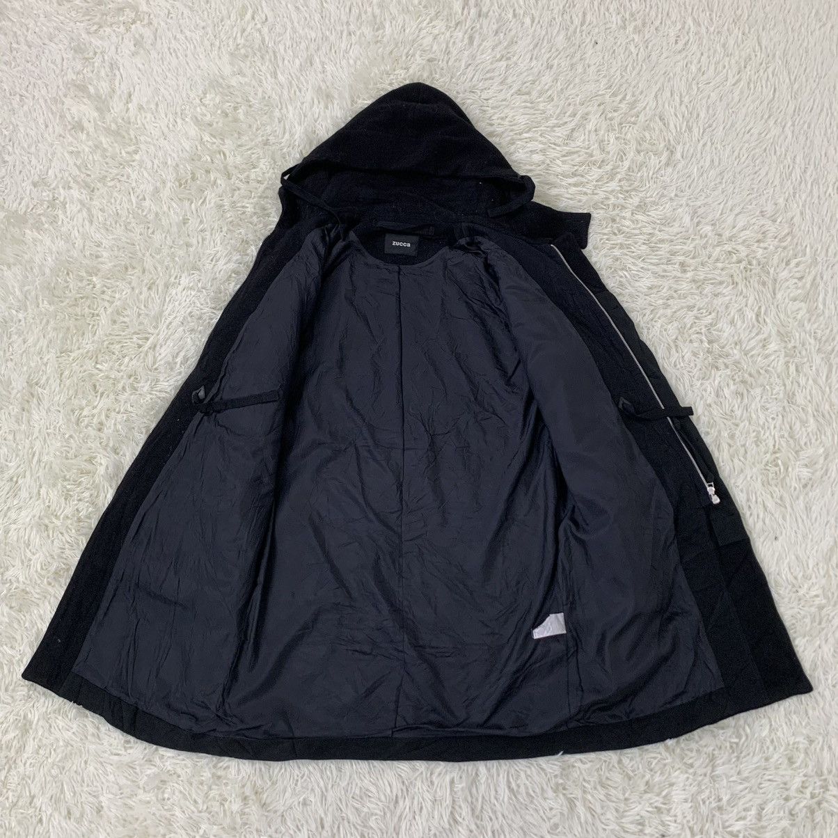 CABANE de ZUCCa × Japanese Brand NICE DESIGN ZUCCA WOOL LONG JACKET HOODIE Size US M / EU 48-50 / 2 - 10 Thumbnail