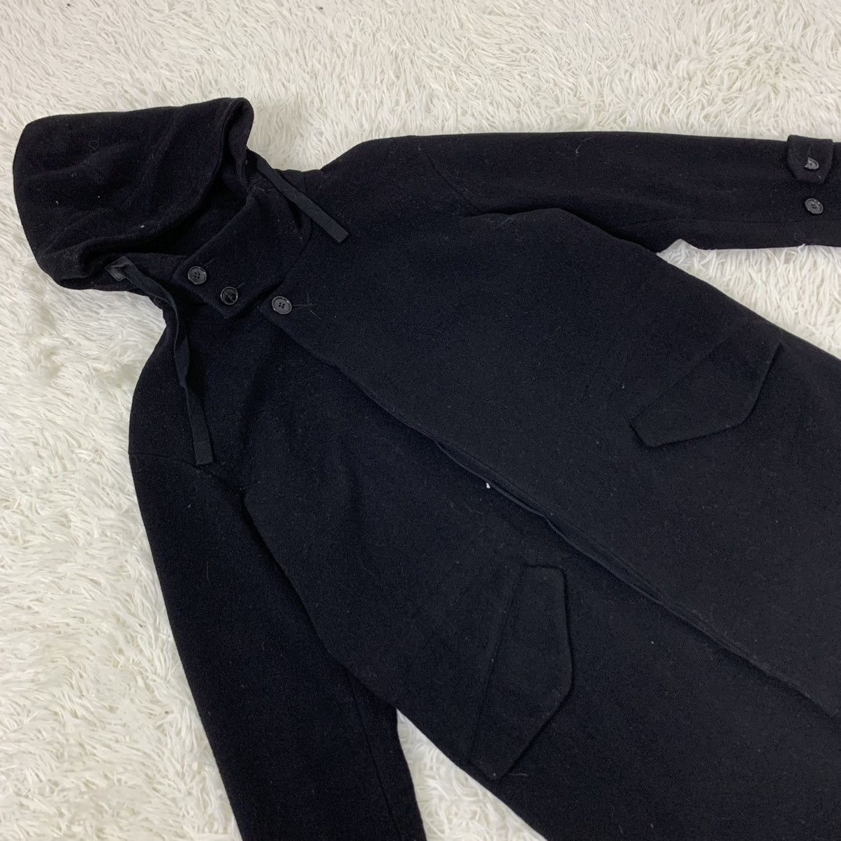 CABANE de ZUCCa × Japanese Brand NICE DESIGN ZUCCA WOOL LONG JACKET HOODIE Size US M / EU 48-50 / 2 - 5 Thumbnail