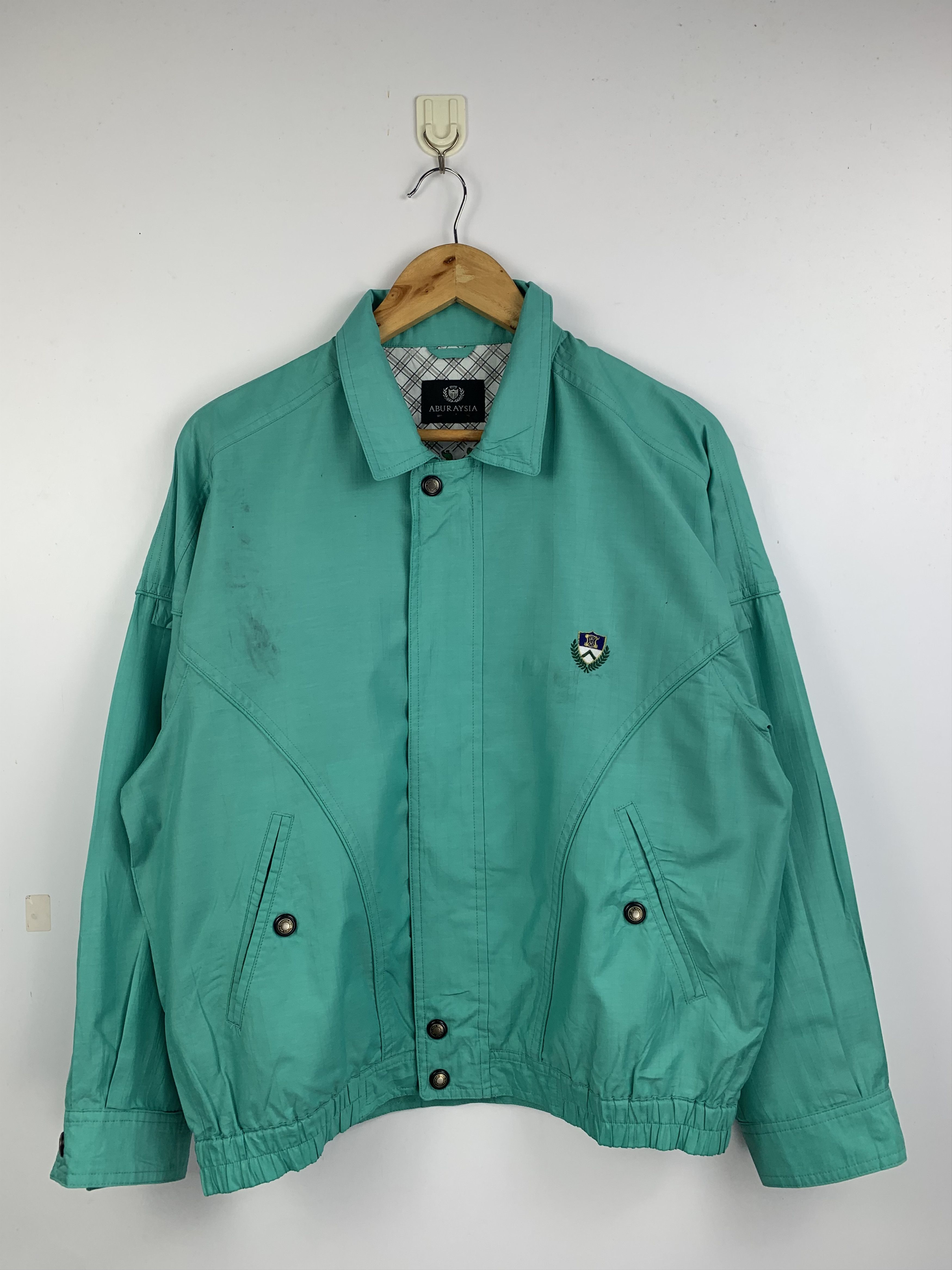Japanese Brand Vintage ABURYSIA Zip Up Light Jacket Size US M / EU 48-50 / 2 - 1 Thumbnail