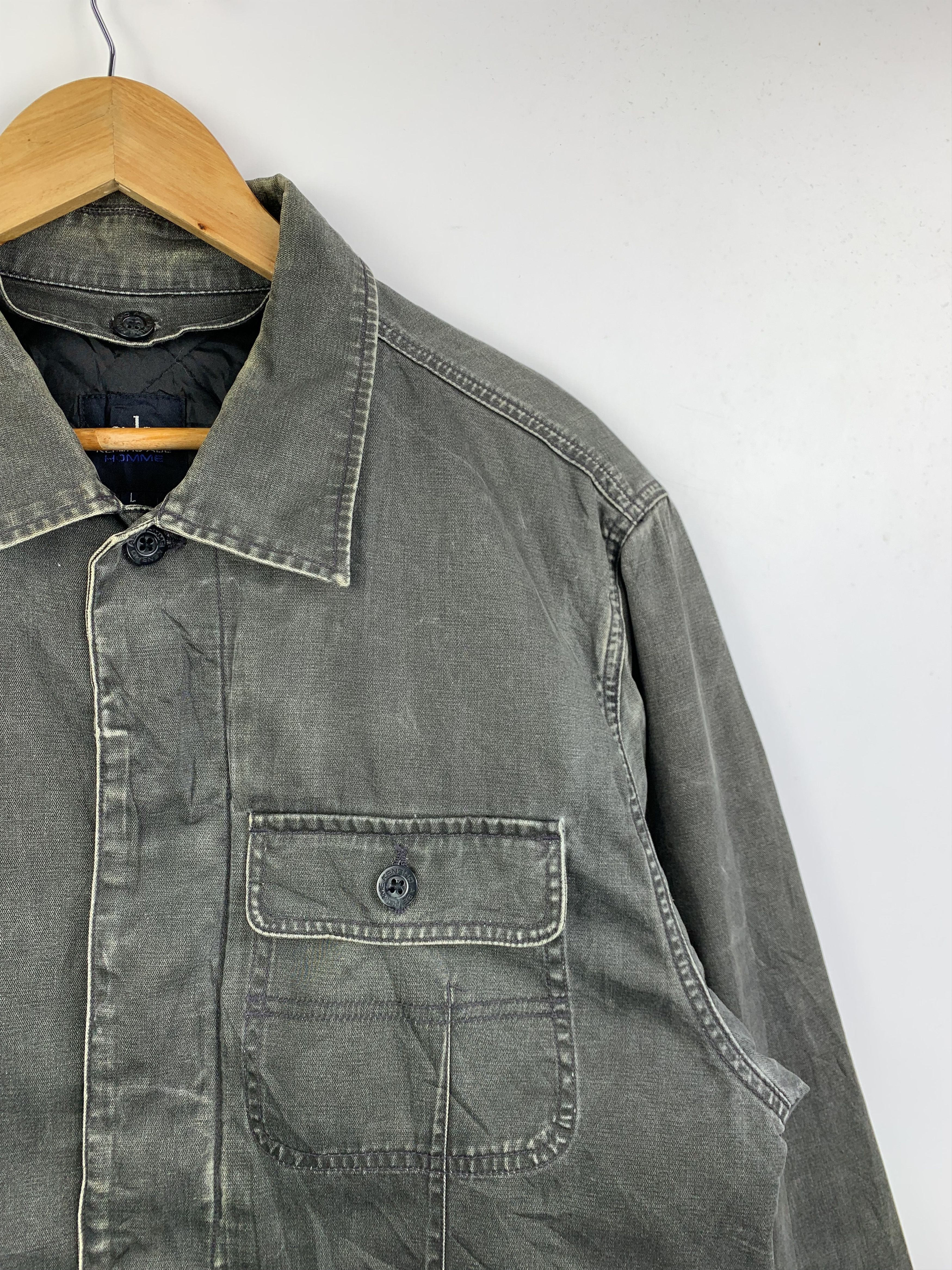 Kensho Abe Vintage KENSHO ABE Button Up Long Plain Jacket Size US L / EU 52-54 / 3 - 4 Thumbnail