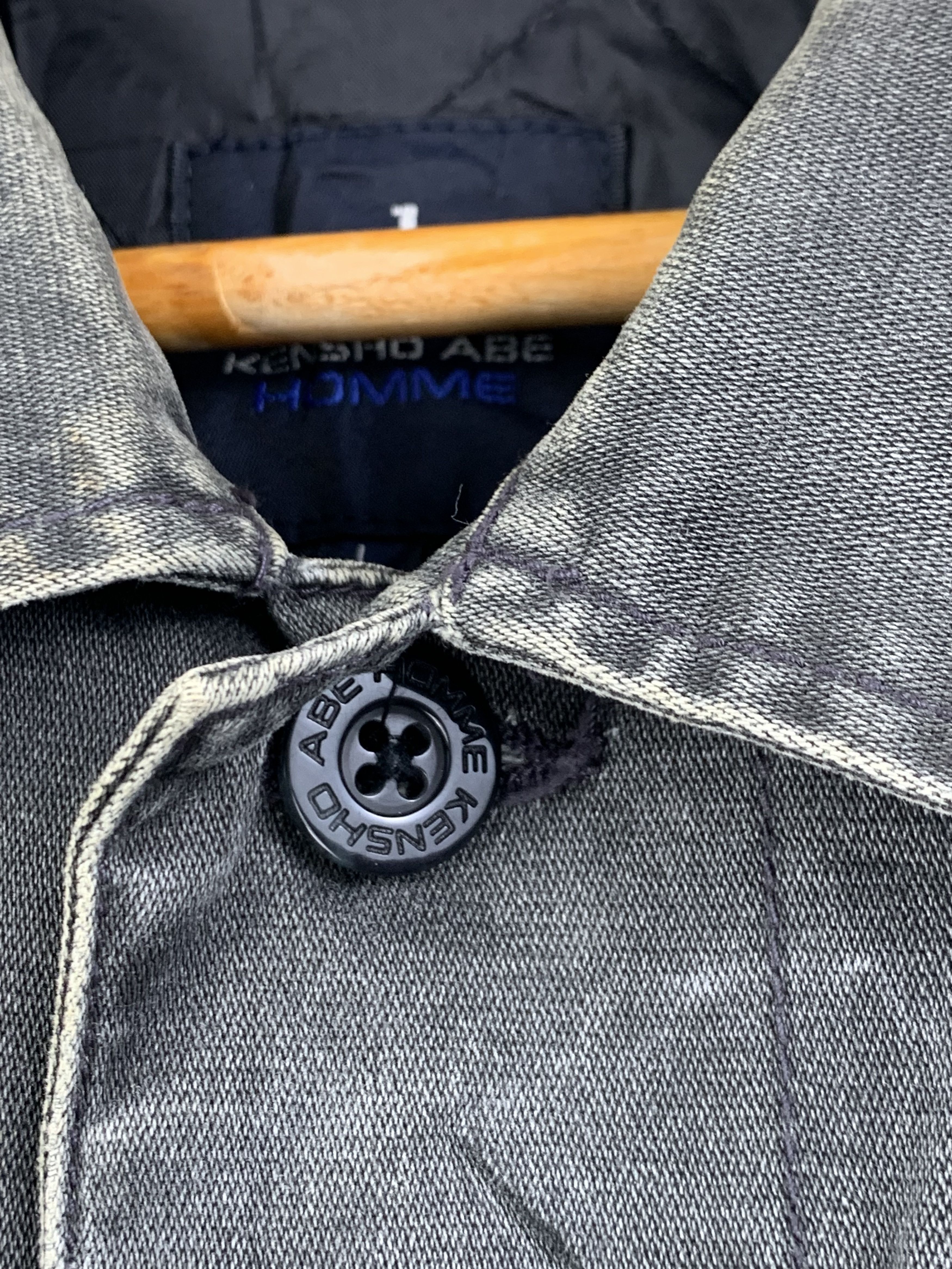 Kensho Abe Vintage KENSHO ABE Button Up Long Plain Jacket Size US L / EU 52-54 / 3 - 8 Thumbnail