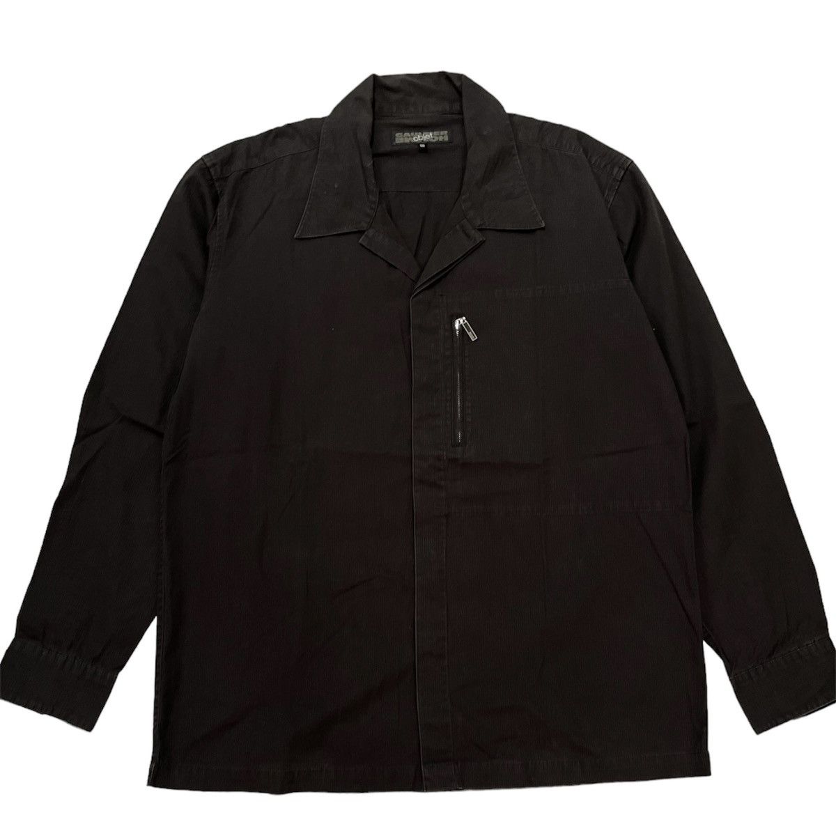image of Gaultier Homme Objet x Jean Paul Gaultier VTG Gaultier Objet Ripstop Shirt in Black (Size Large)