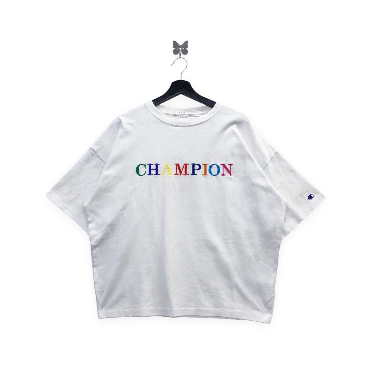 ‘Rare!! Champion Spellout T-shirt