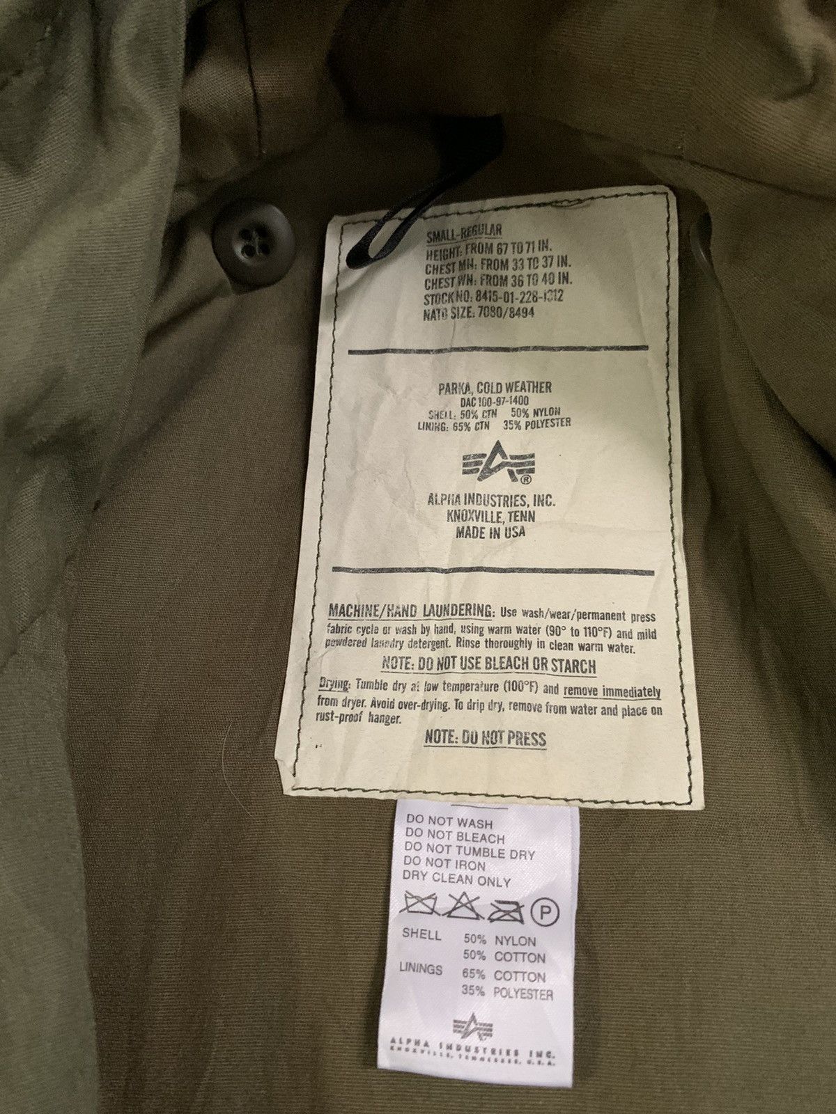 Alpha Industries × Vintage VINTAGE ALPHA INDUSTRIES PARKAS JACKET RARE SIZE Size US S / EU 44-46 / 1 - 9 Thumbnail